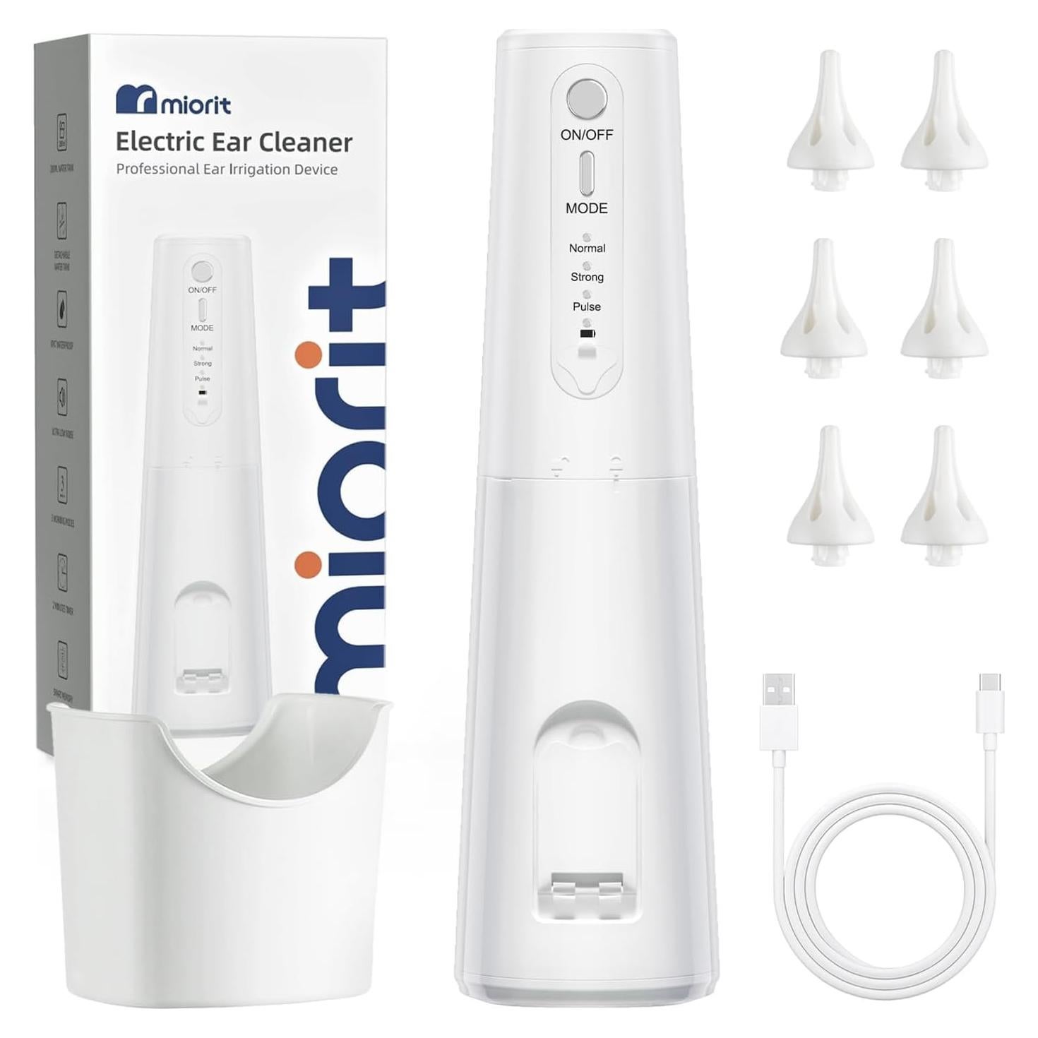 Limpiador de Oídos Eléctrico MIORIT a Base de Agua IPX7