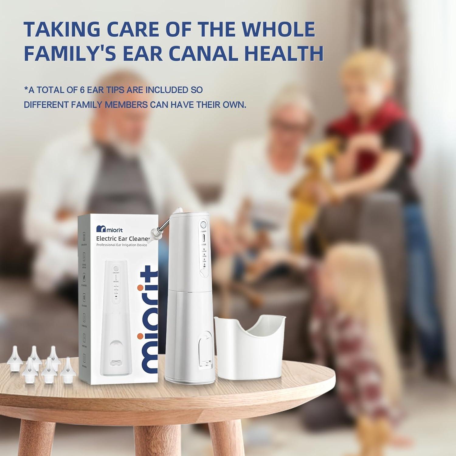 Limpiador de Oídos Eléctrico MIORIT a Base de Agua IPX7