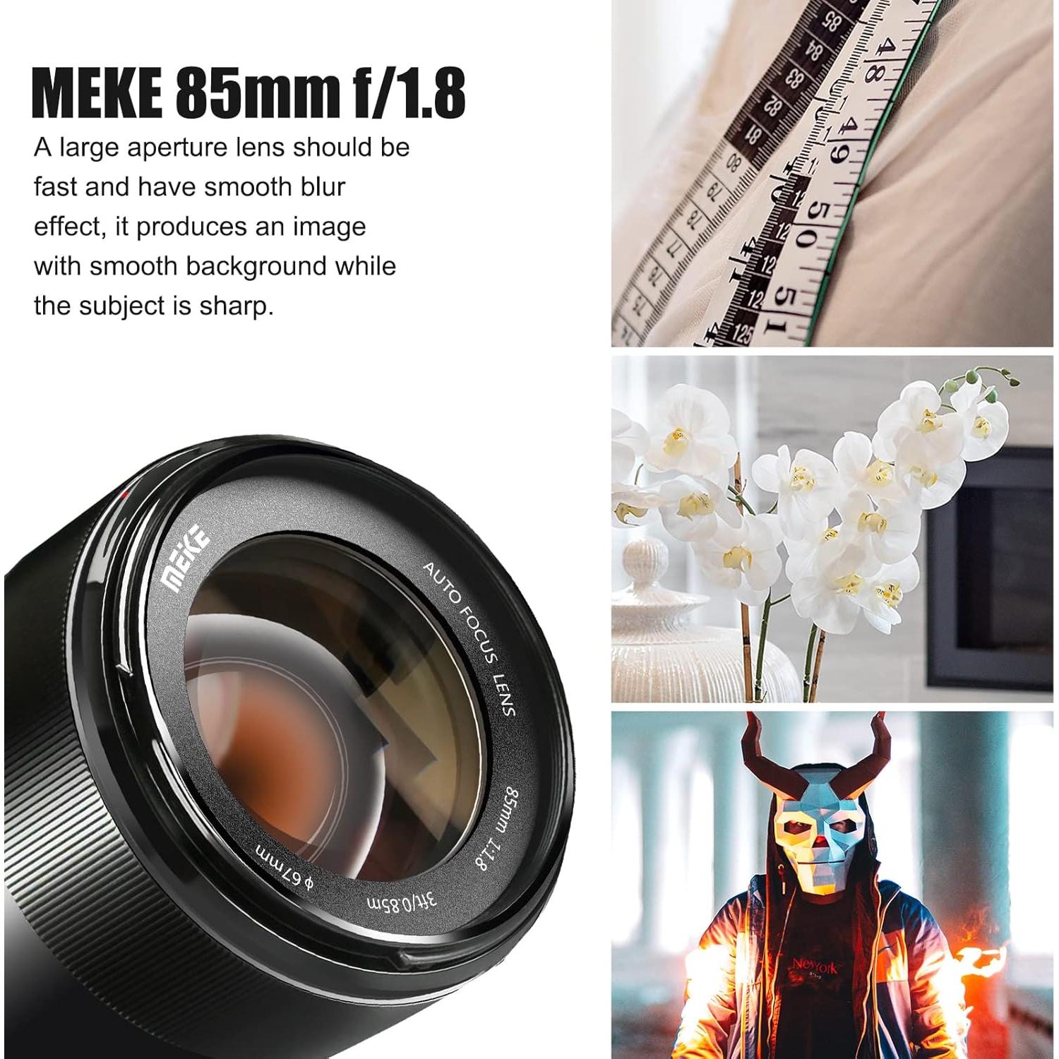 Lente Meike 85mm F1.8 Montura EF para Canon - Retrato