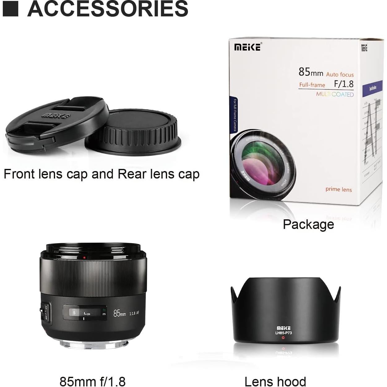 Lente Meike 85mm F1.8 Montura EF para Canon - Retrato