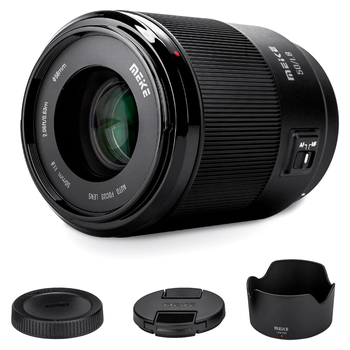 Lente Meike 50mm F1.8 Auto Focus para cámaras Sony E