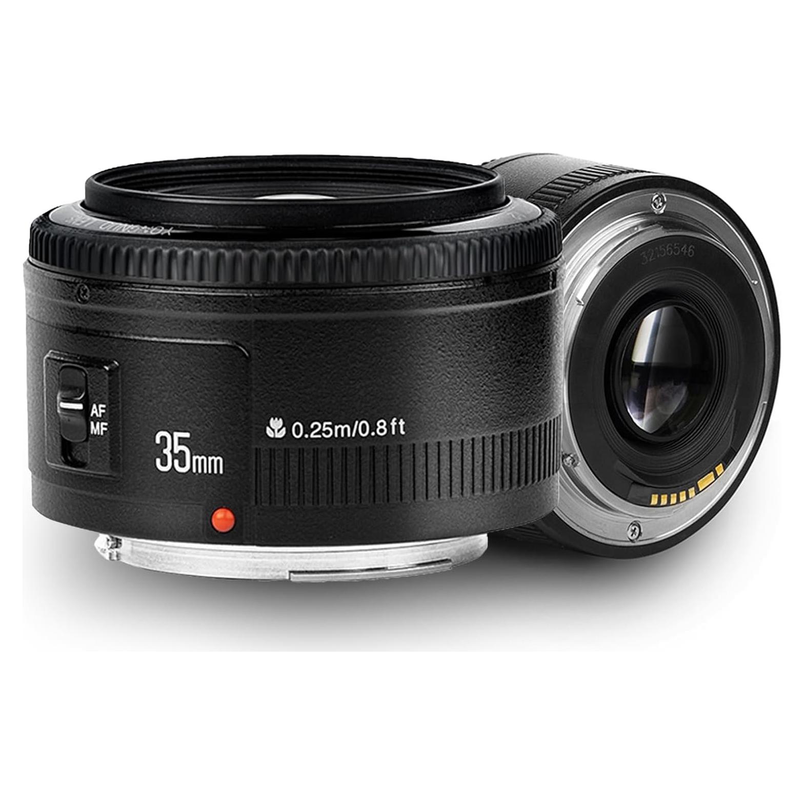 Lente Gran Angular YONGNUO 35mm f/2.0 para Canon EF