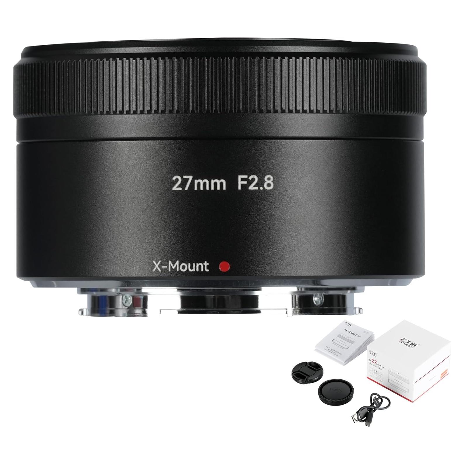 Lente 7artisans 27mm F2.8 Autofocus para Fuji X - Gran Apertura