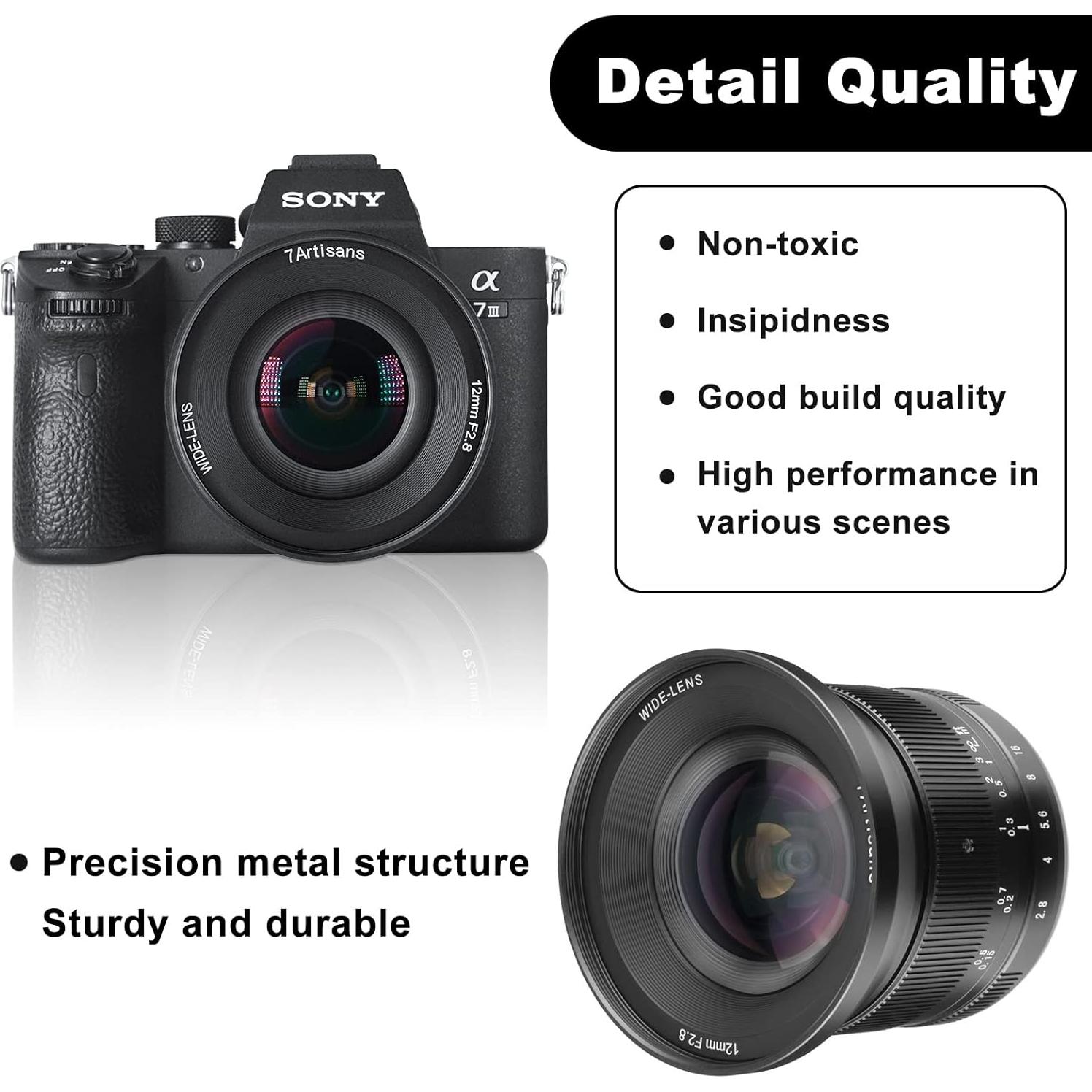 Lente Prime 7Artisans 12mm F2.8 Manual Ultra Gran Angular