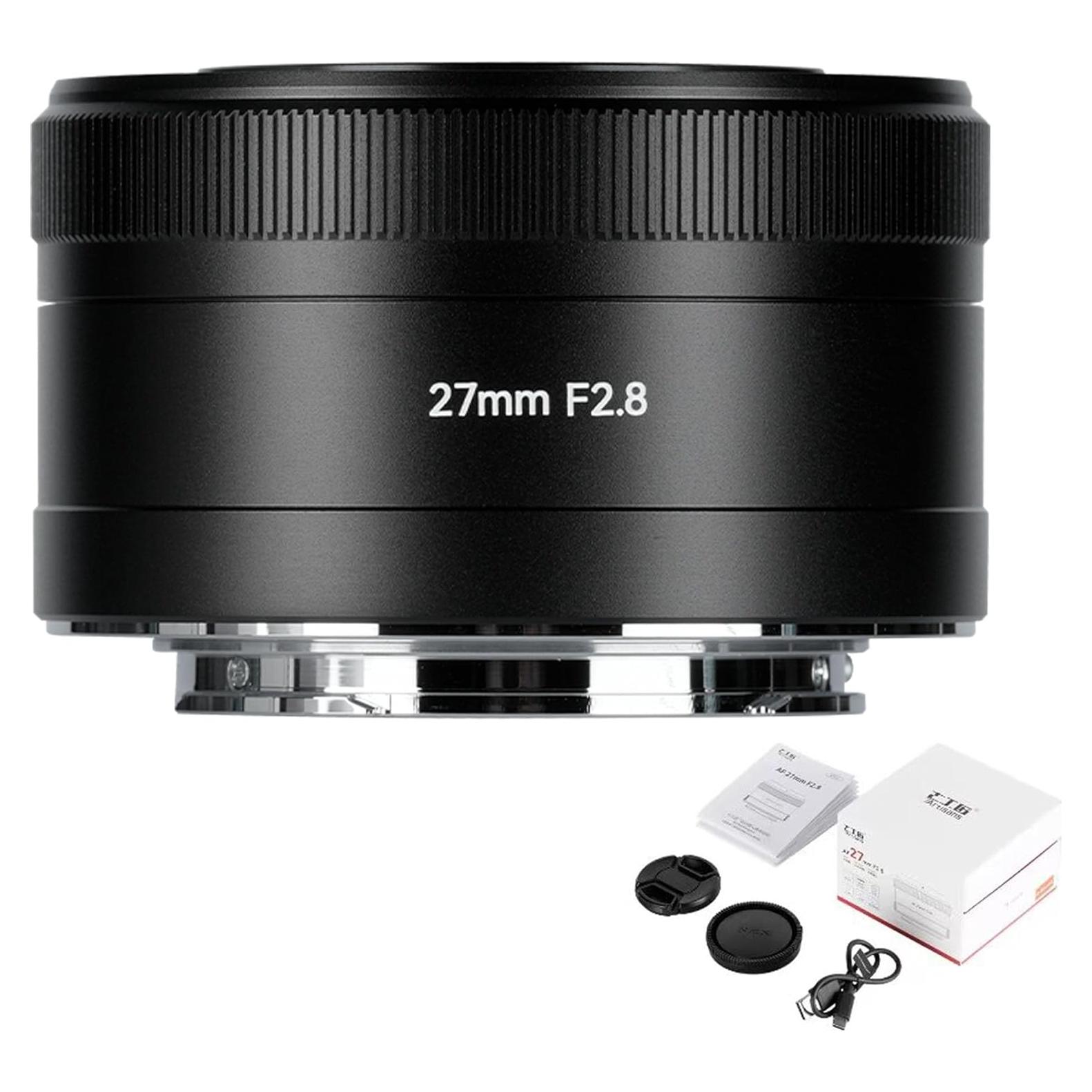 Lente 7artisans 27mm F2.8 Autofocus para Sony E, 0.3m