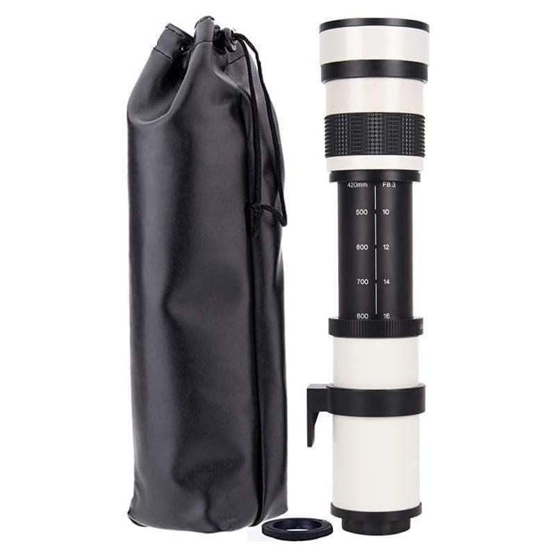 Lente Telefoto JINTU 420-800mm f/8.3 Manual para Canon