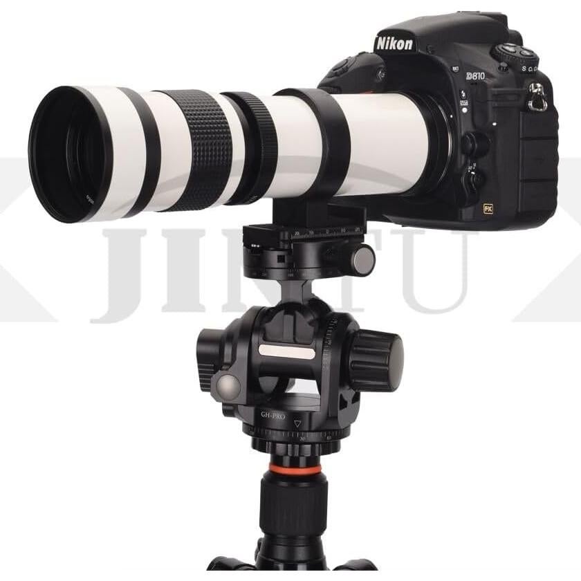 Lente Telefoto JINTU 420-800mm f/8.3 Manual para Canon