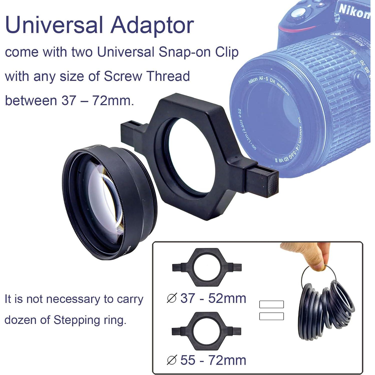 Lente Macro Clip-on FotoZ KZ-08 10X para Cámaras Canon Nikon