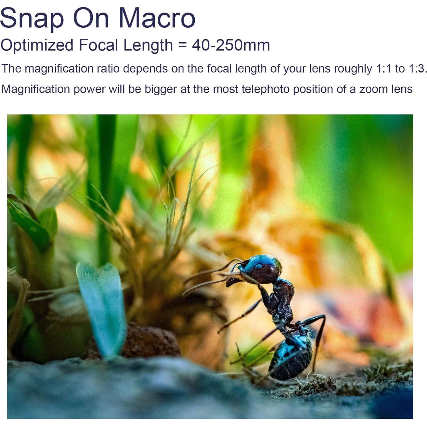 Lente Macro Clip-on FotoZ KZ-08 10X para Cámaras Canon Nikon