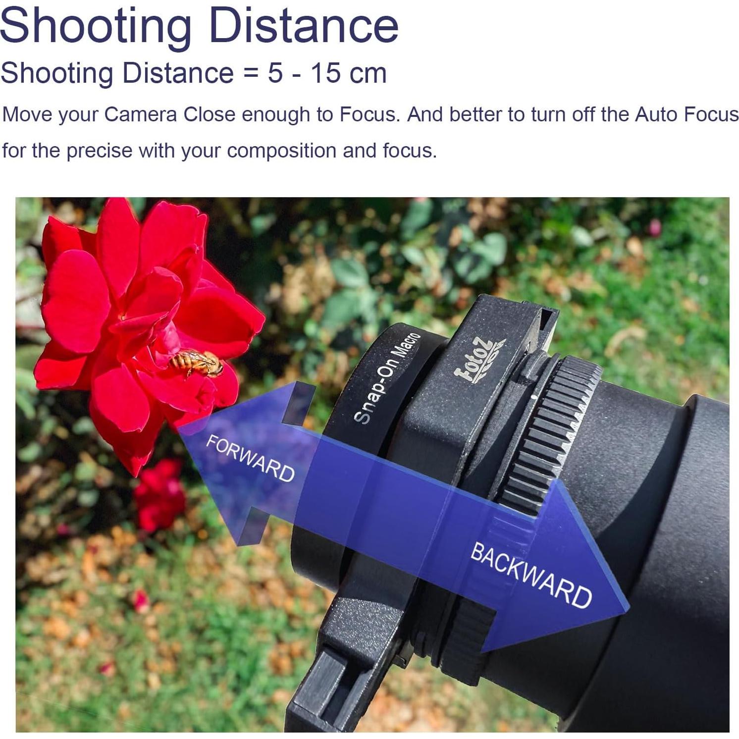 Lente Macro Clip-on FotoZ KZ-08 10X para Cámaras Canon Nikon