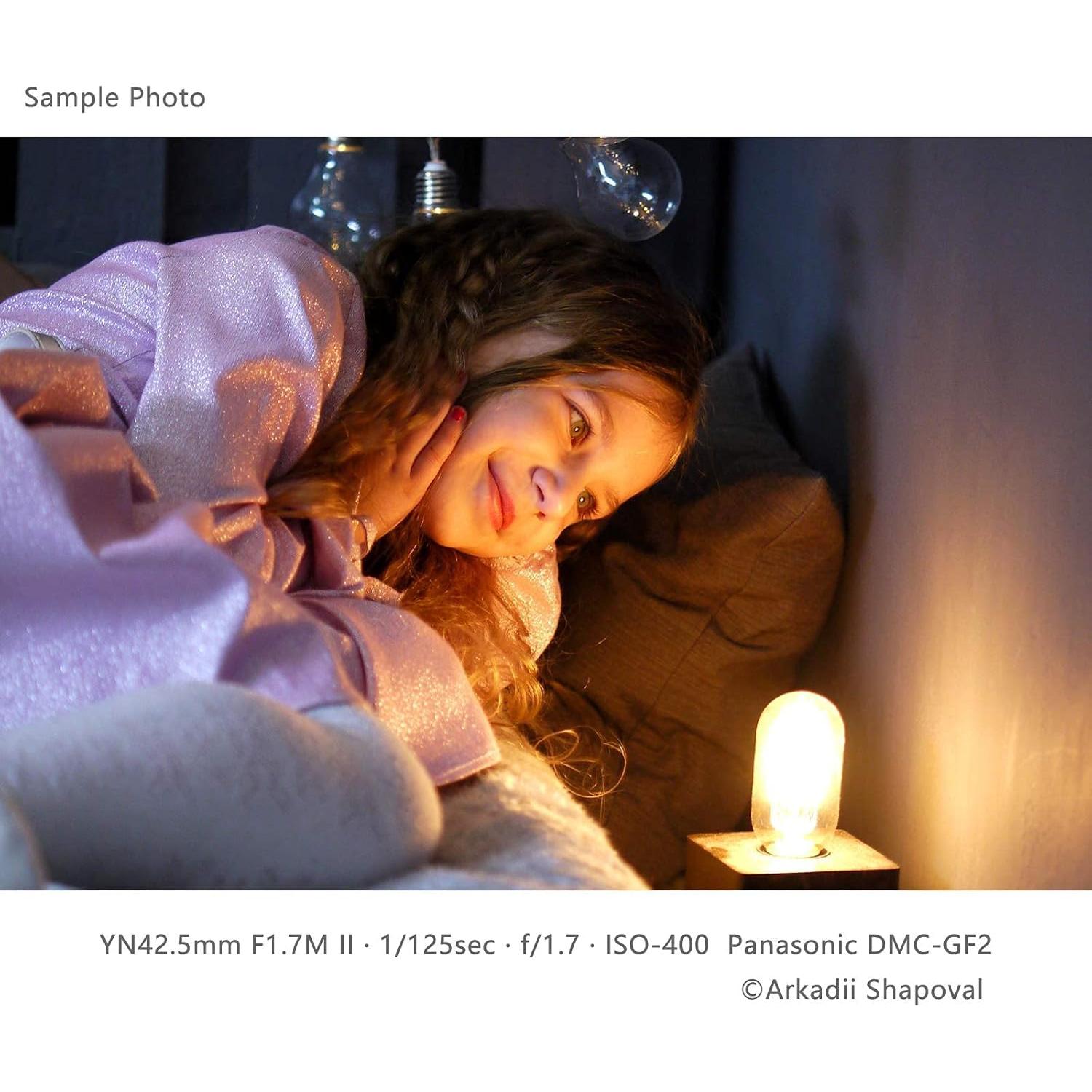 Lente Fijo YONGNUO YN42.5mm F1.7M II para Micro Cuatro Tercios