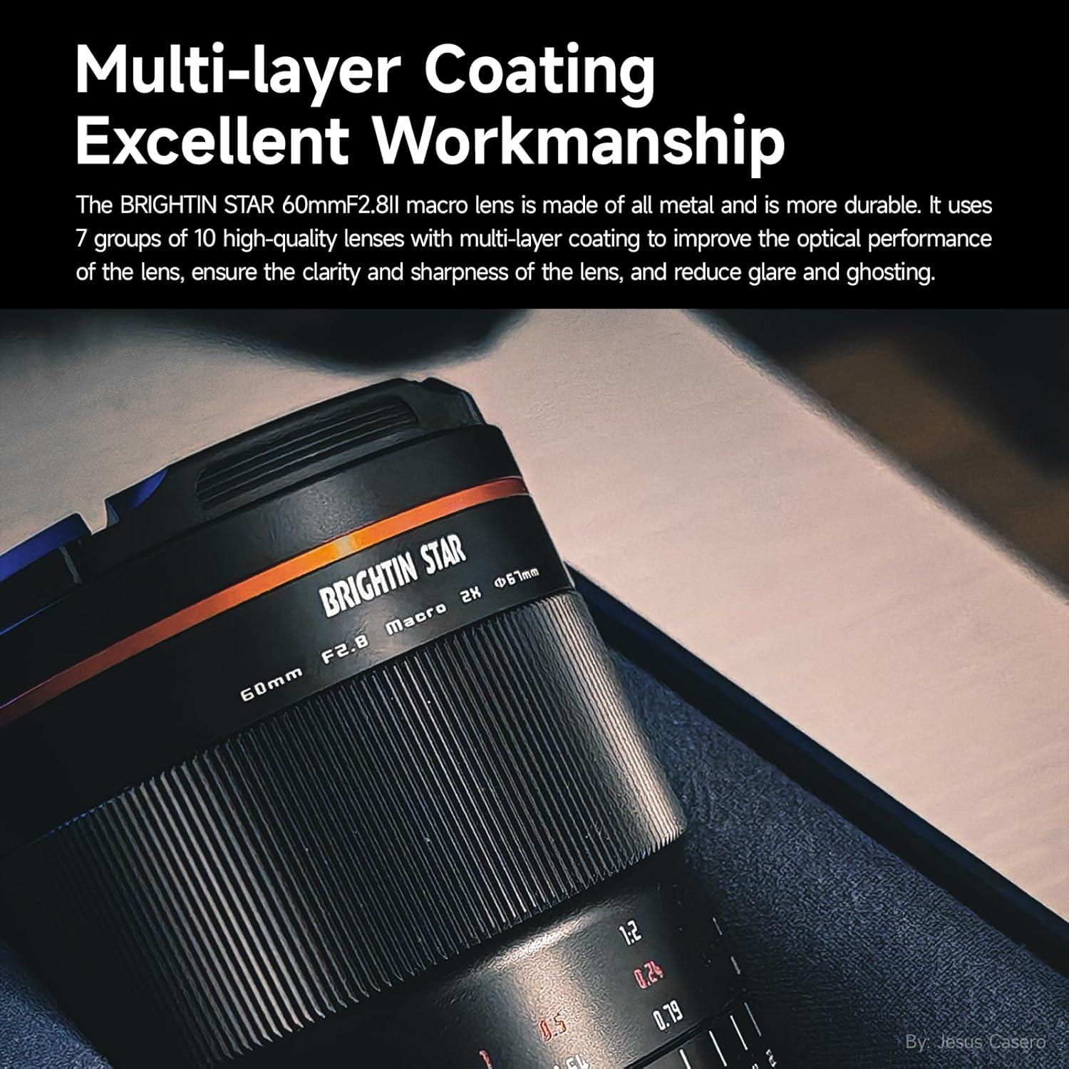 Lente Macro 60mm F2.8 II Brightin Star para Canon EOS-M