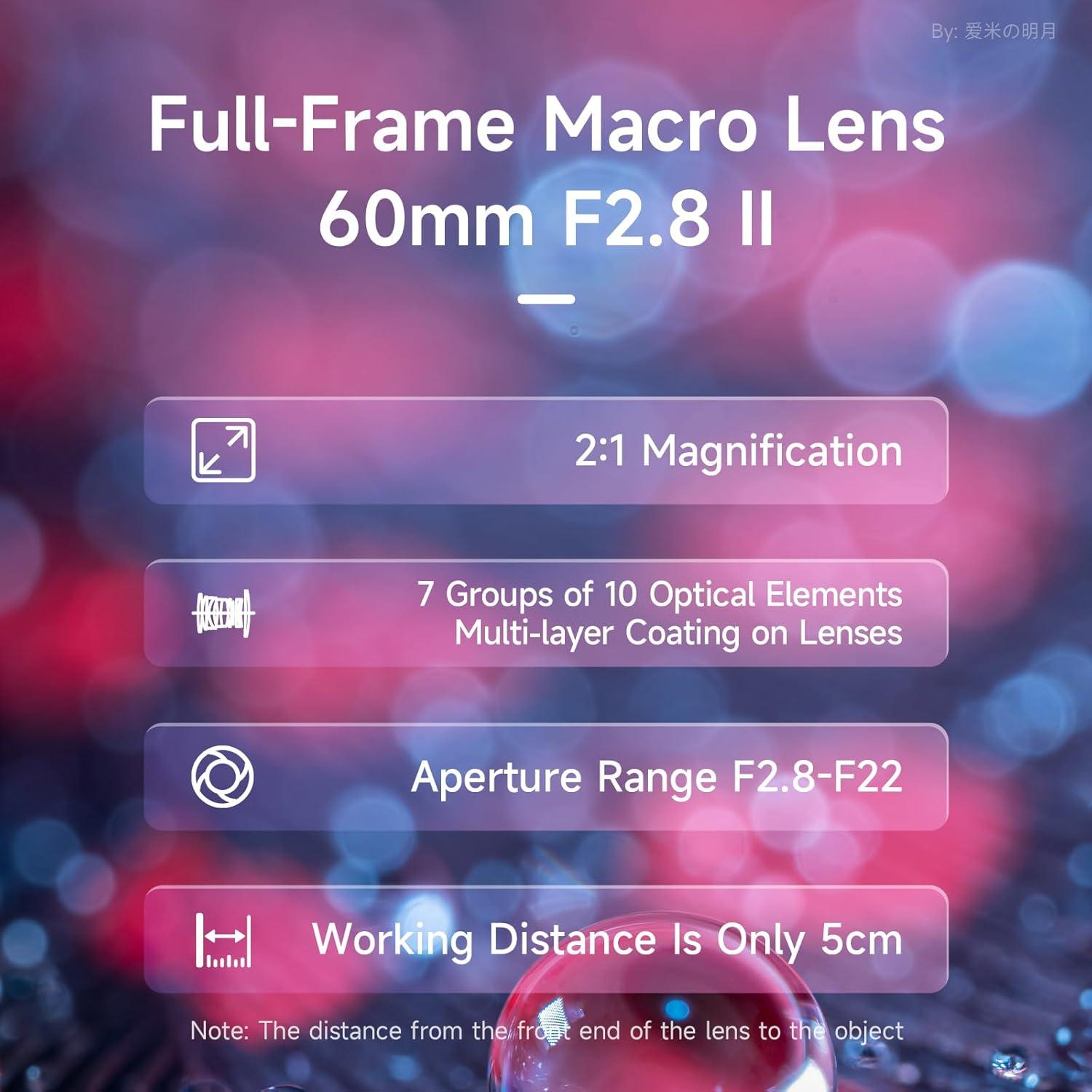 Lente Macro 60mm F2.8 II Brightin Star para Canon EOS-M