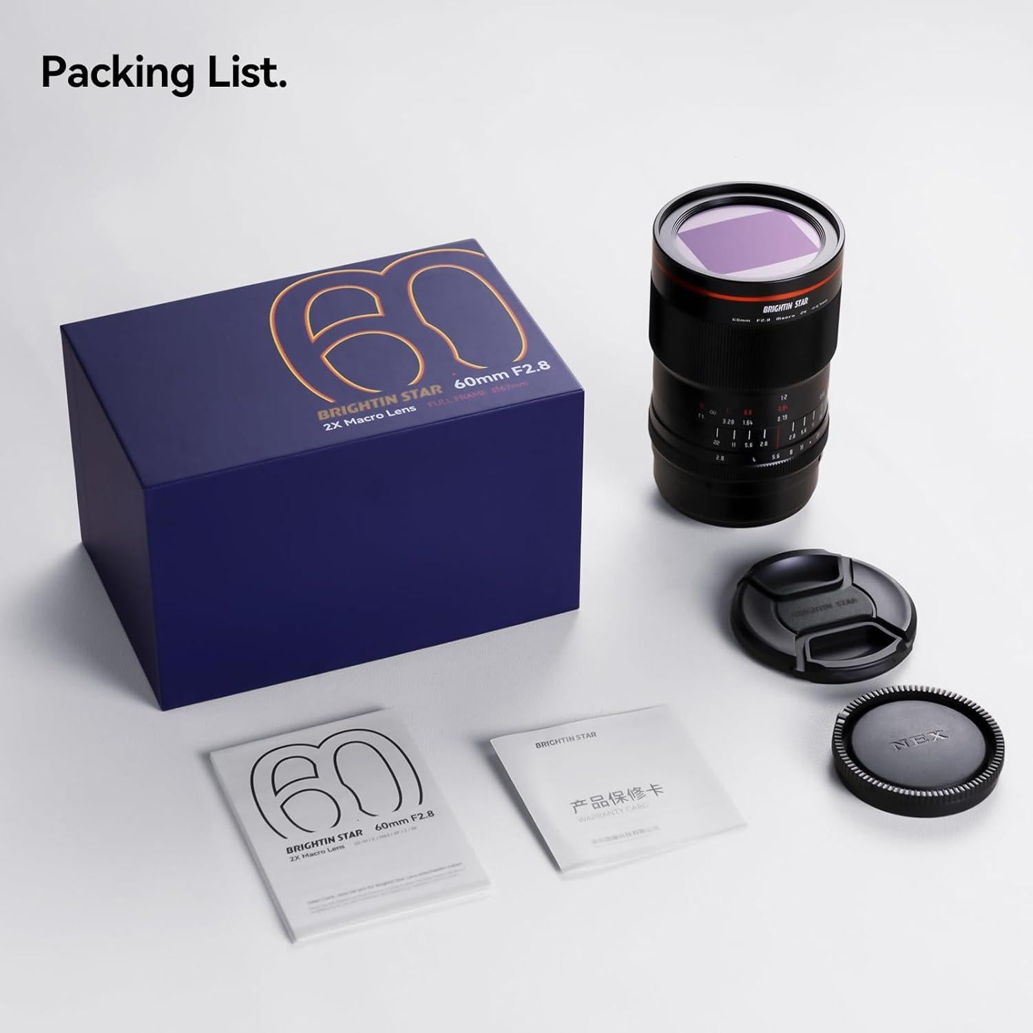 Lente Macro 60mm F2.8 II Brightin Star para Canon EOS-M