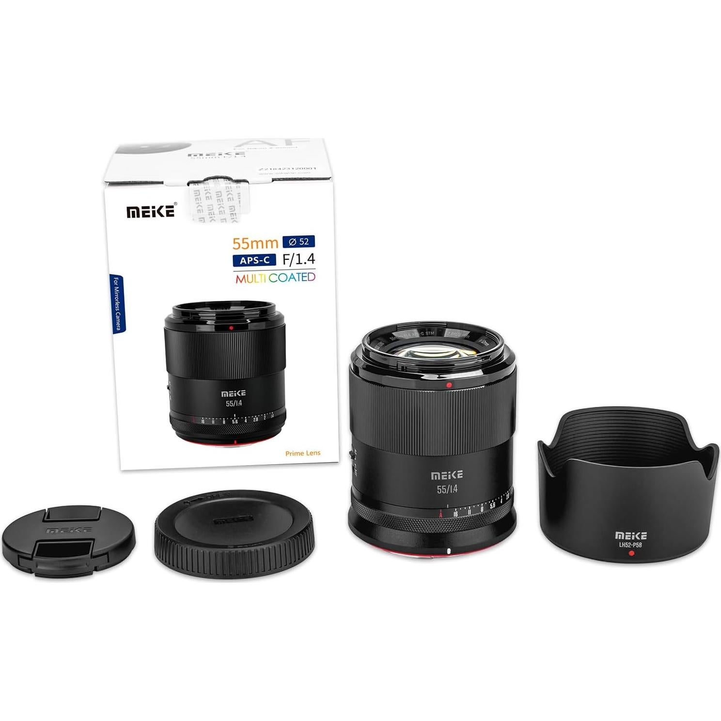 Lente Meike 55mm F1.4 Auto Enfoque STM para Nikon Z APS-C