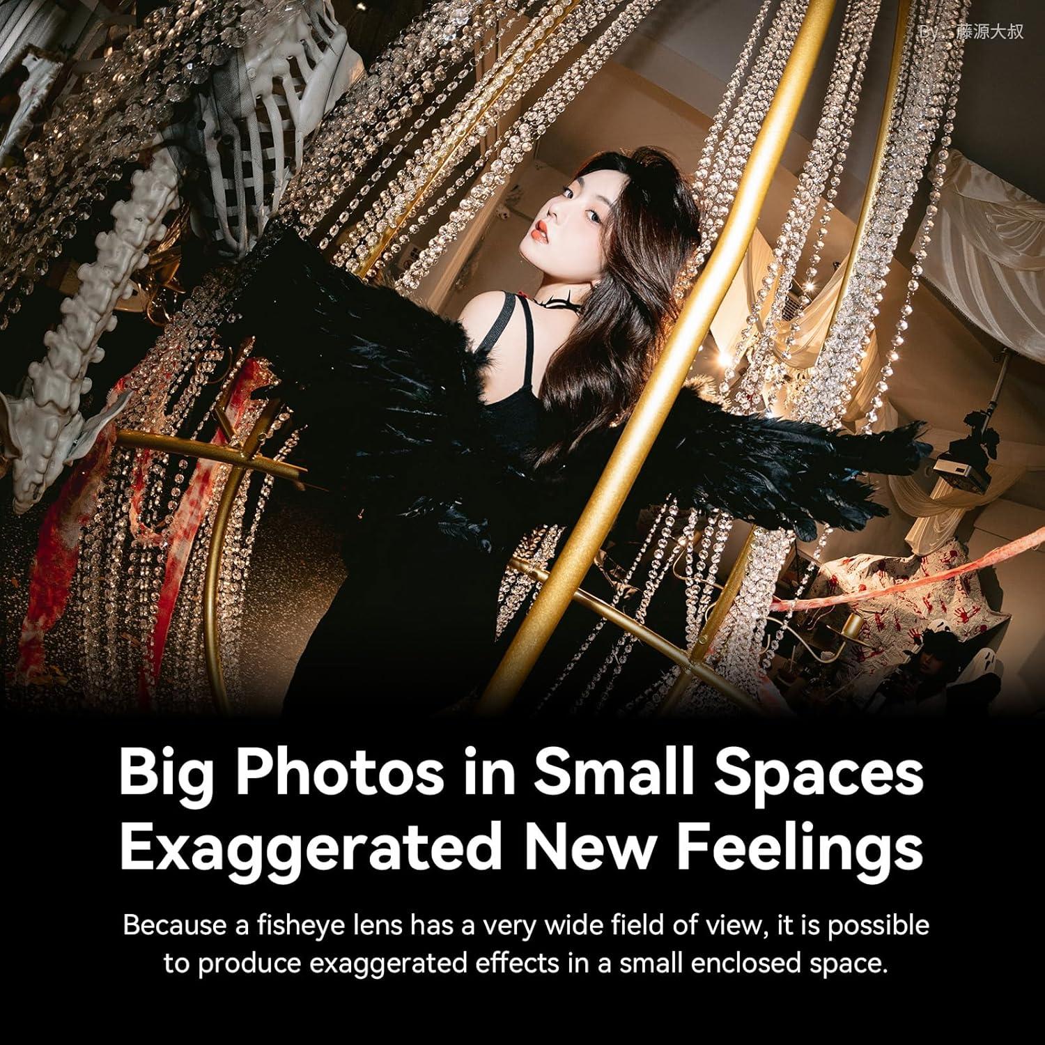 Brightin Star 7.5mm F2.8 III Ultra Wide Angle Fisheye Lens for Fujifilm Fuji XF-Mount Mirrorless Cameras, Manual Focus Prime APS-C Lens Fit for XT5, XT4, XT30, XPRO3/1, XT200, XS10, XA7, XE4, XH1