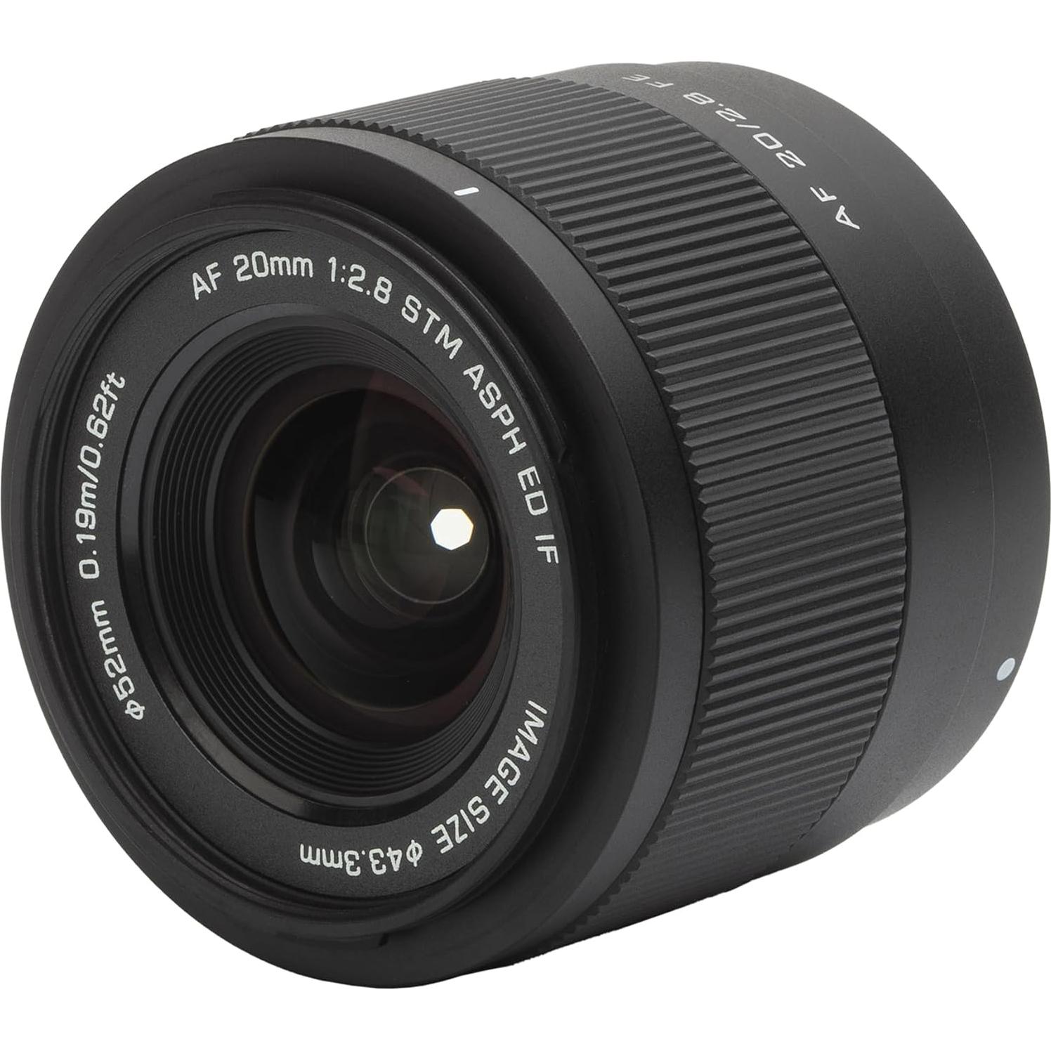 Lente VILTROX 20mm F2.8 FE Gran Angular para Sony E-Mount