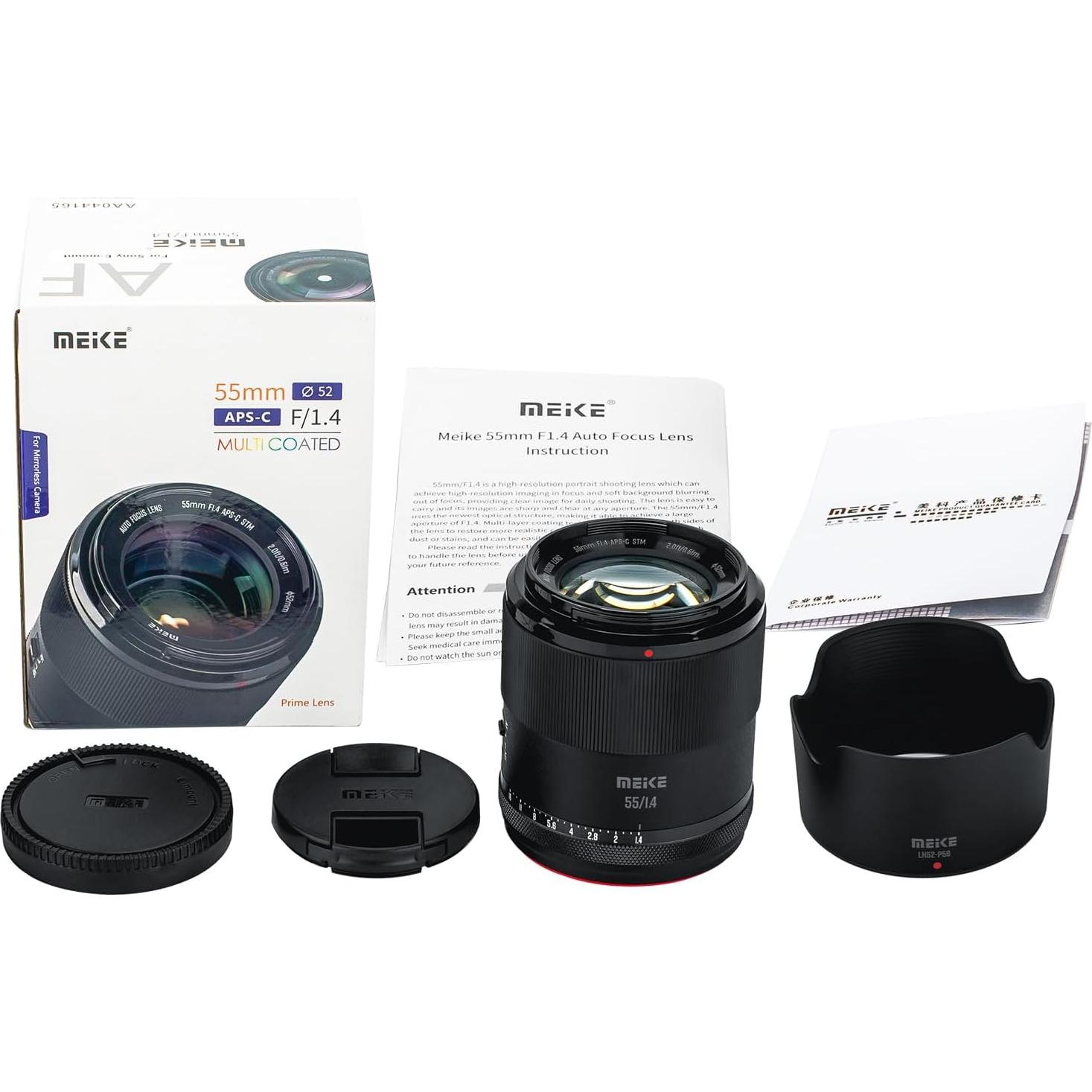 Lente Prime Meike 55mm F1.4 Autoenfoque para Sony E