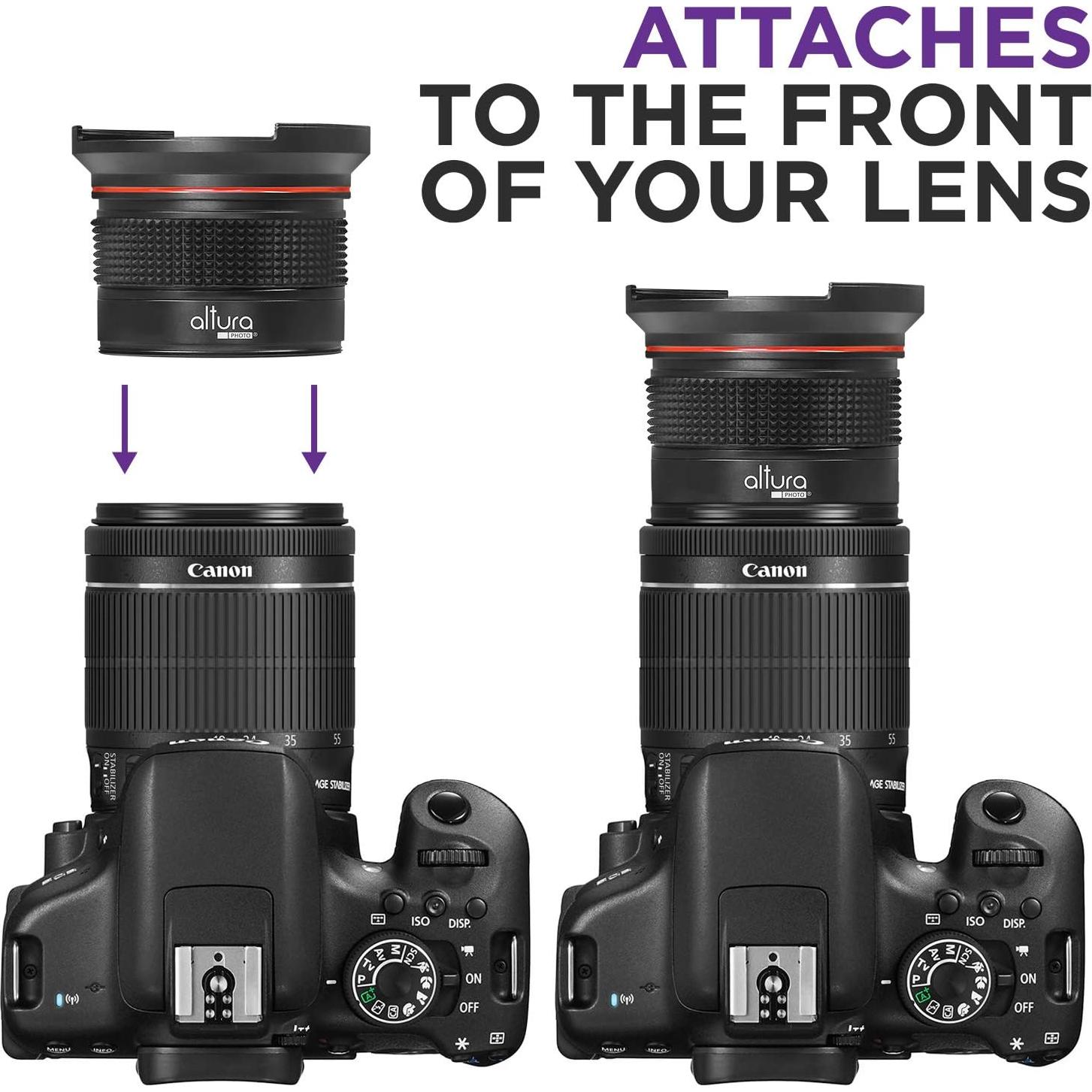 Lente Ojo de Pez Gran Angular 58MM Altura Photo para DSLR