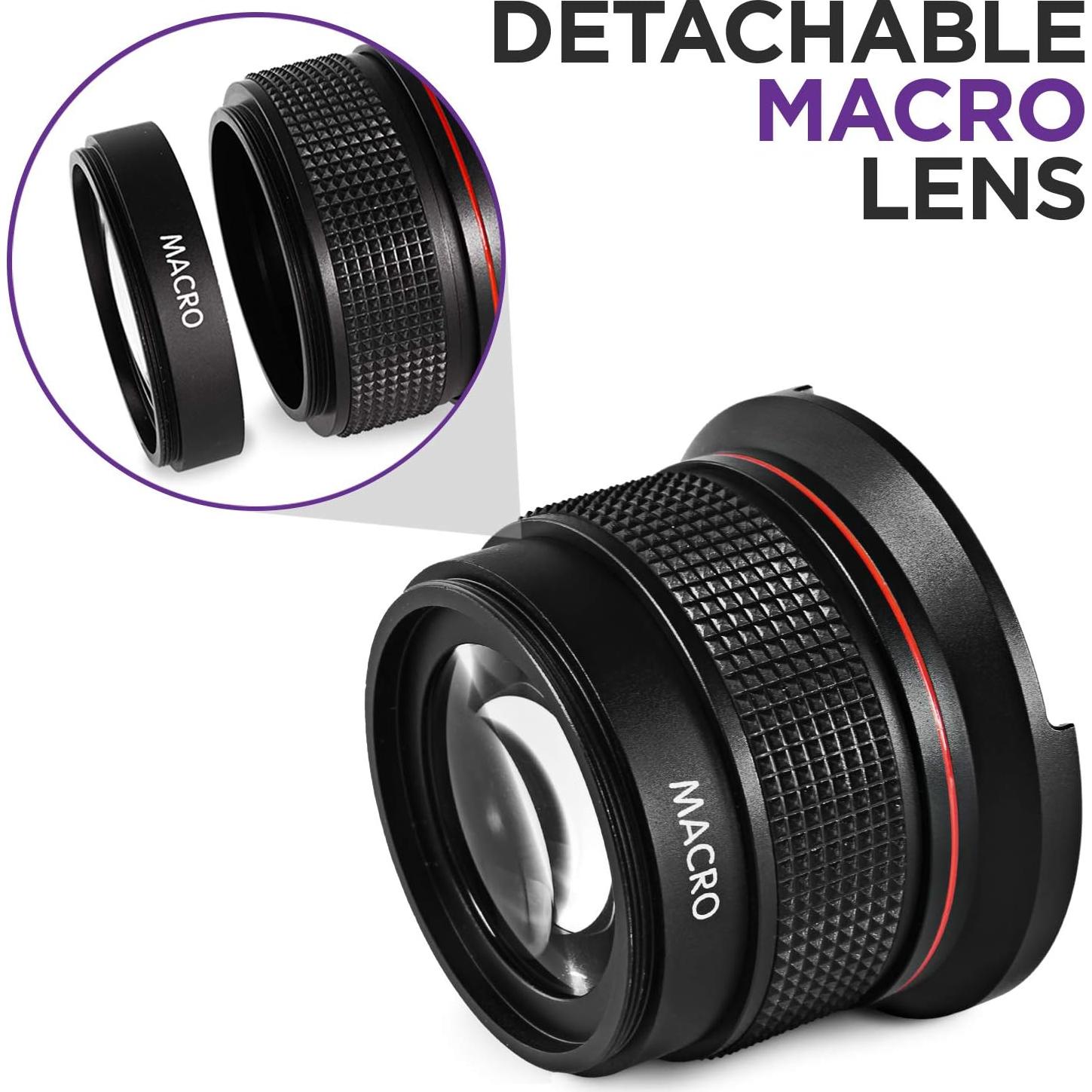 Lente Ojo de Pez Gran Angular 58MM Altura Photo para DSLR