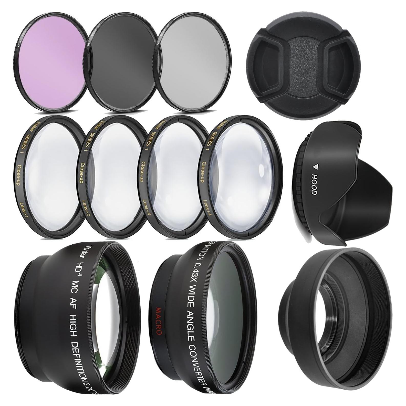 Kit de Lentes Ultra Deluxe para Nikon y Sony - 55mm