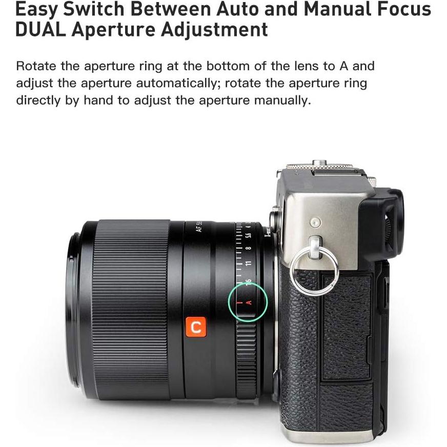 Lente VILTROX 56mm F1.4 STM para Fujifilm Montura X