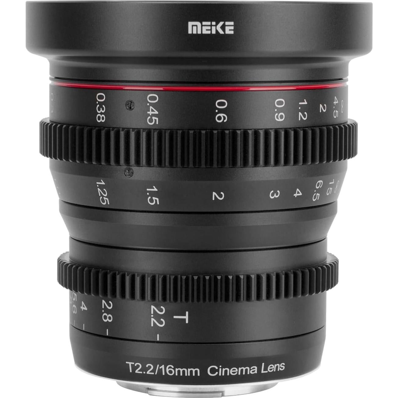 Lente de Cine MEKE 16mm T2.2 M43 Gran Apertura Manual
