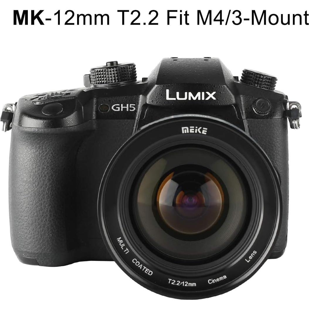 Lente de Cine Meike 12mm T2.2 M43 Gran Angular Manual