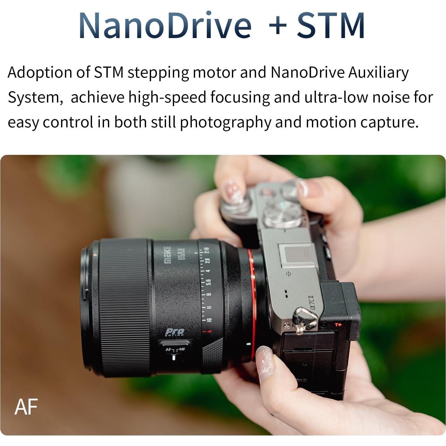 Lente Meike 85mm F1.8 Pro Auto Enfoque para Sony E