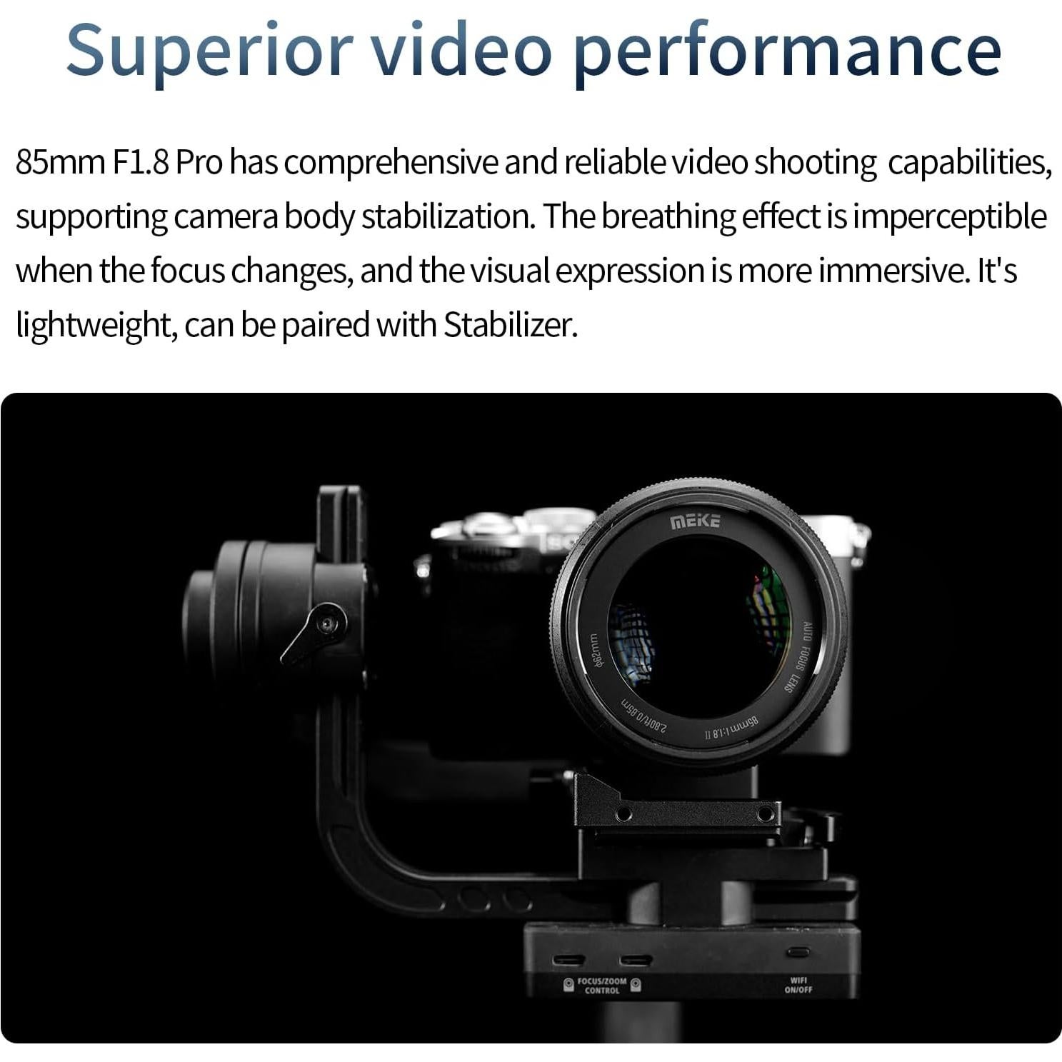 Lente Meike 85mm F1.8 Pro Auto Enfoque para Sony E