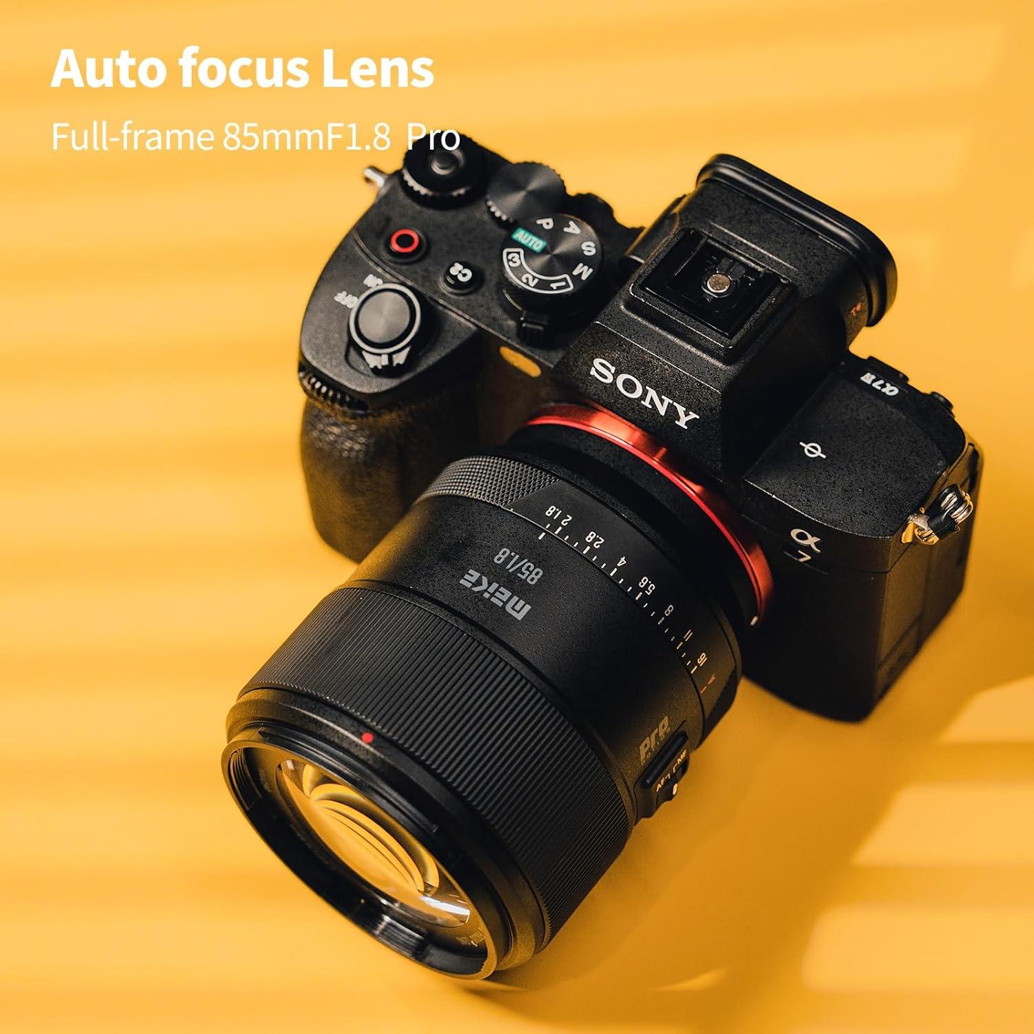 Lente Meike 85mm F1.8 Pro Auto Enfoque para Sony E