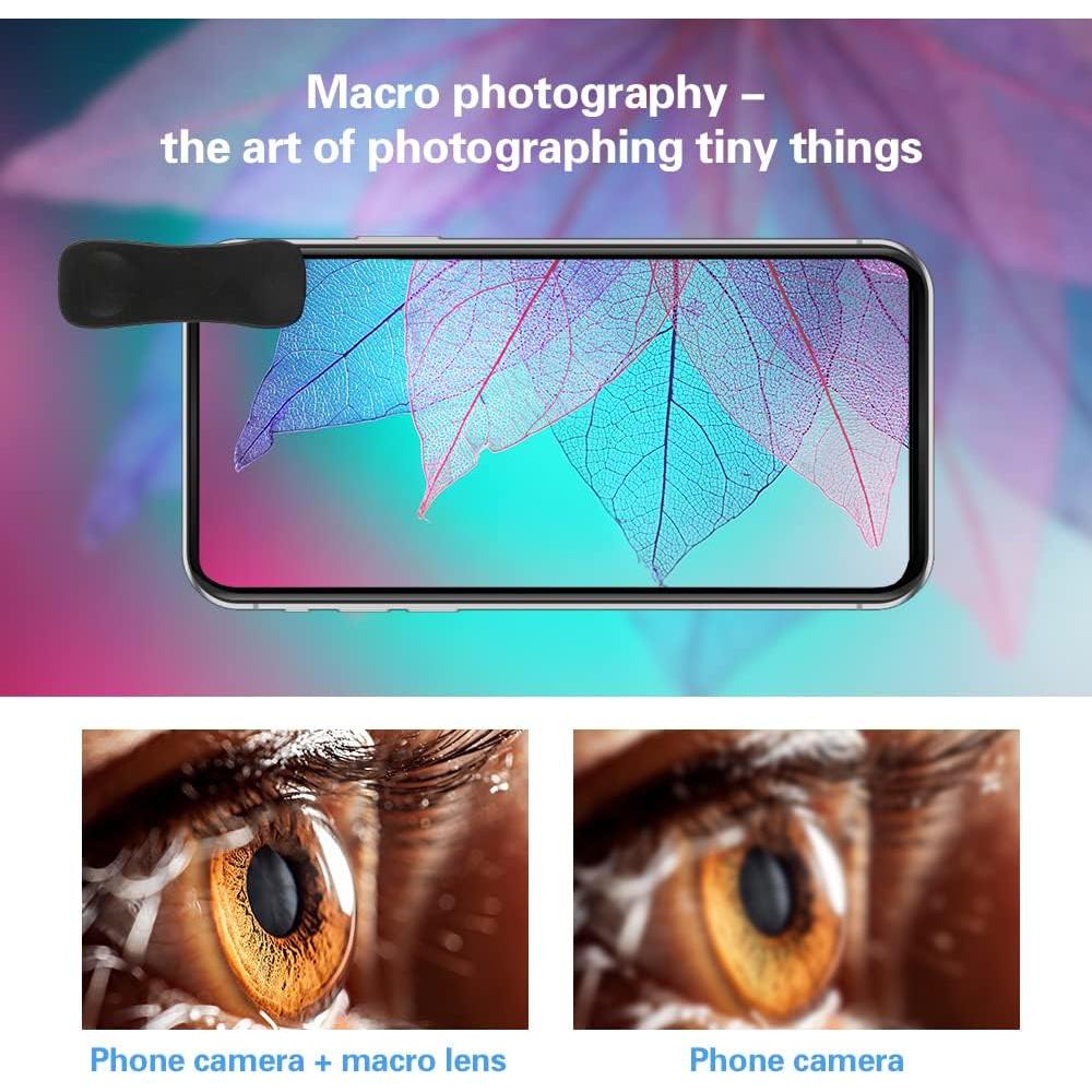 Kit de Lentes de Cámara Godefa 18X Telefoto + LED + Trípode