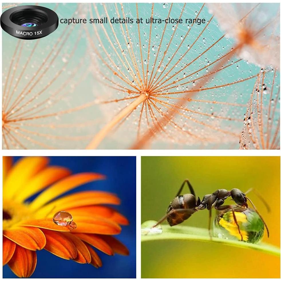 Kit de Lentes 11 en 1 para Celular SEVENKA - Macro, Gran Angular, Ojo de Pez