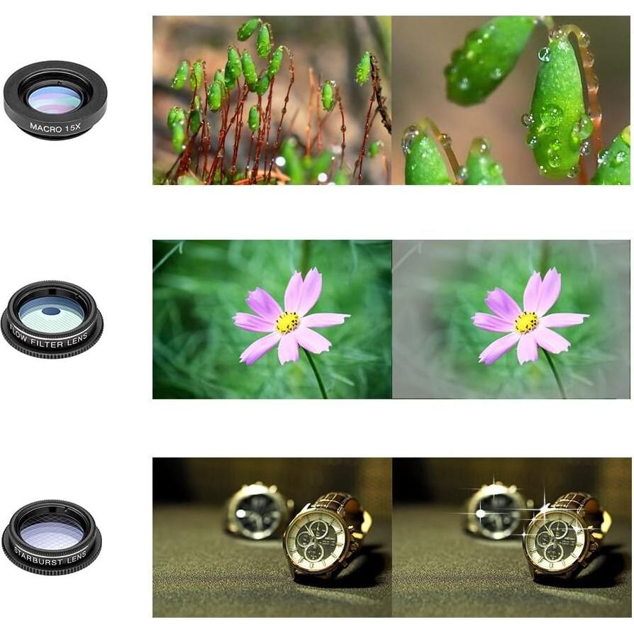 Kit de Lentes 11 en 1 Godefa para Cámara de Teléfono Móvil