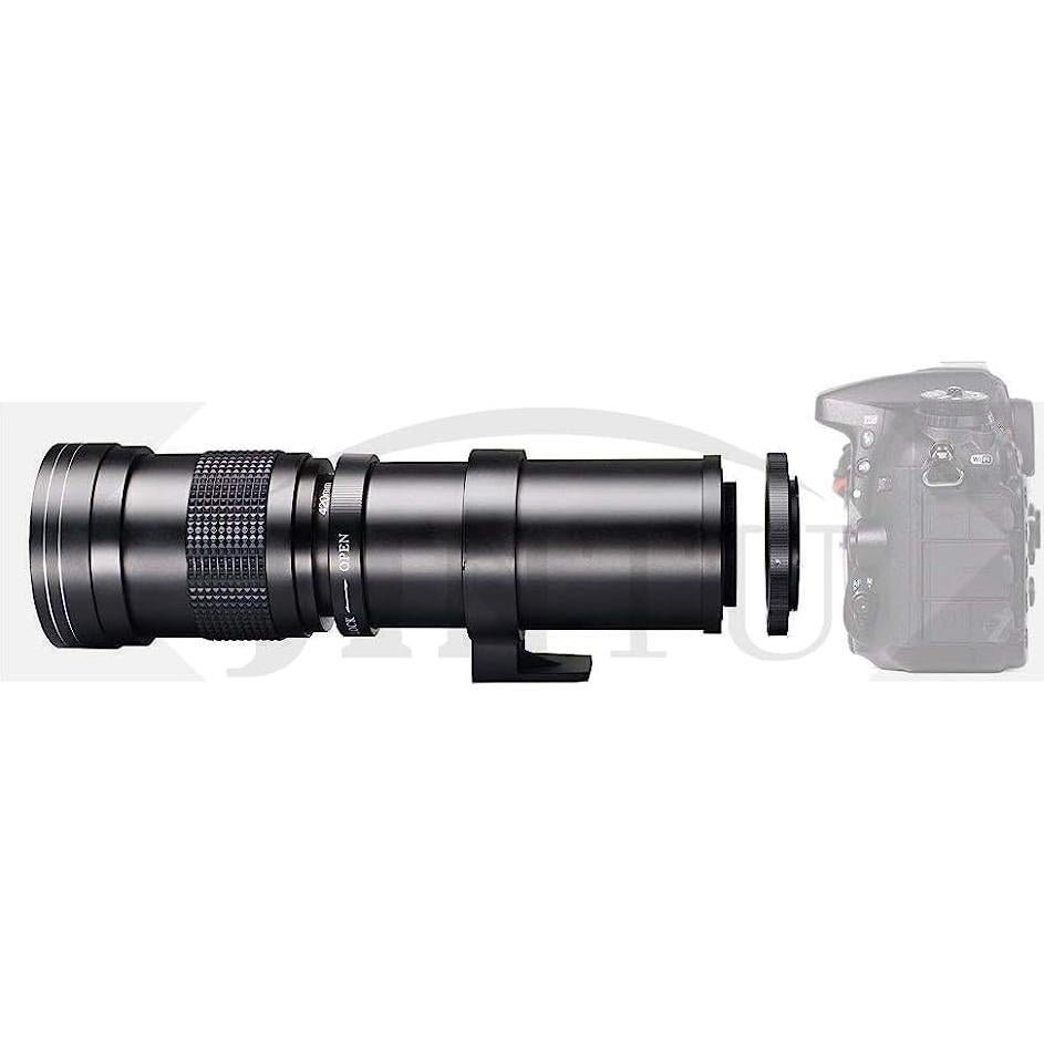 Lente Telefoto JINTU 420-800mm f/8.3 para Canon DSLR