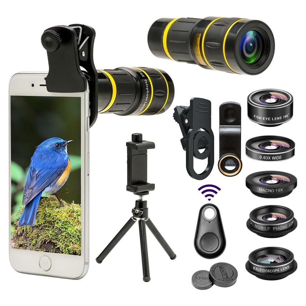 Kit de Lentes para Cámara de Teléfono Godefa 6 en 1 Telefoto 18X