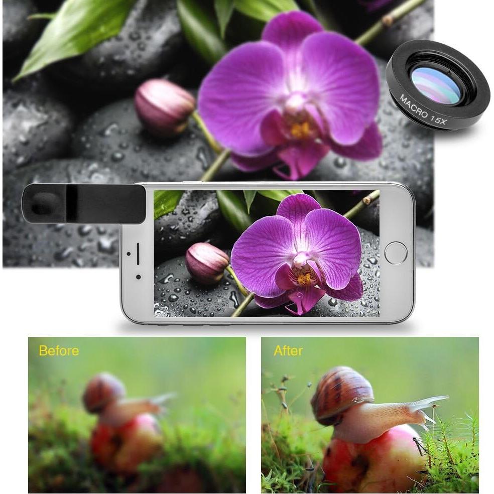 Kit de Lentes para Cámara de Teléfono Godefa 6 en 1 Telefoto 18X