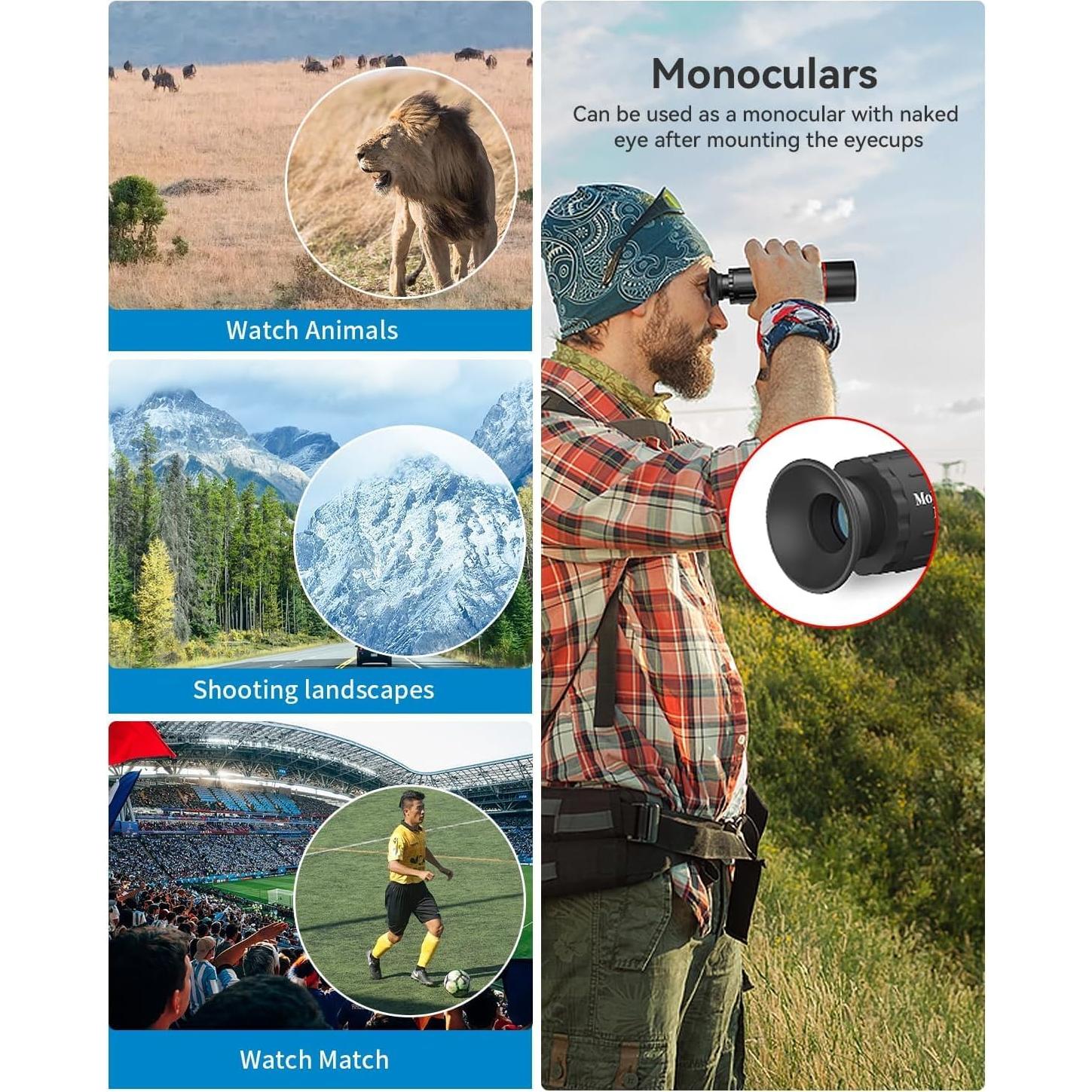 Kit de Lentes para Teléfonos APEXEL 4 en 1 con Trípode