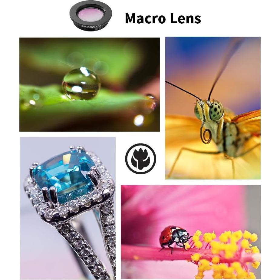 Kit de Lentes para Teléfonos APEXEL 4 en 1 con Trípode