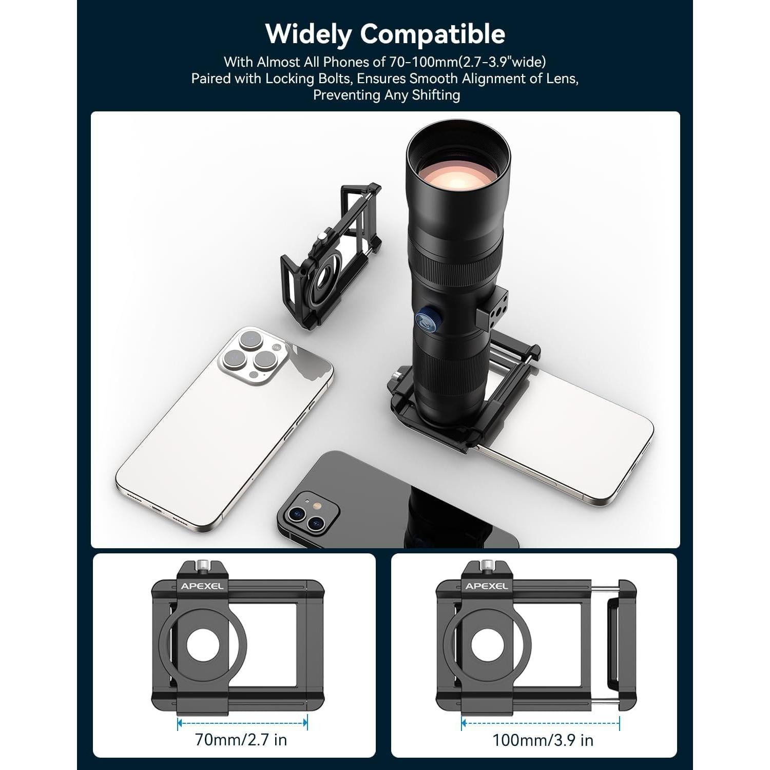 Lente Telefoto Zoom 20-60X Evil Eye para Smartphone con Trípode