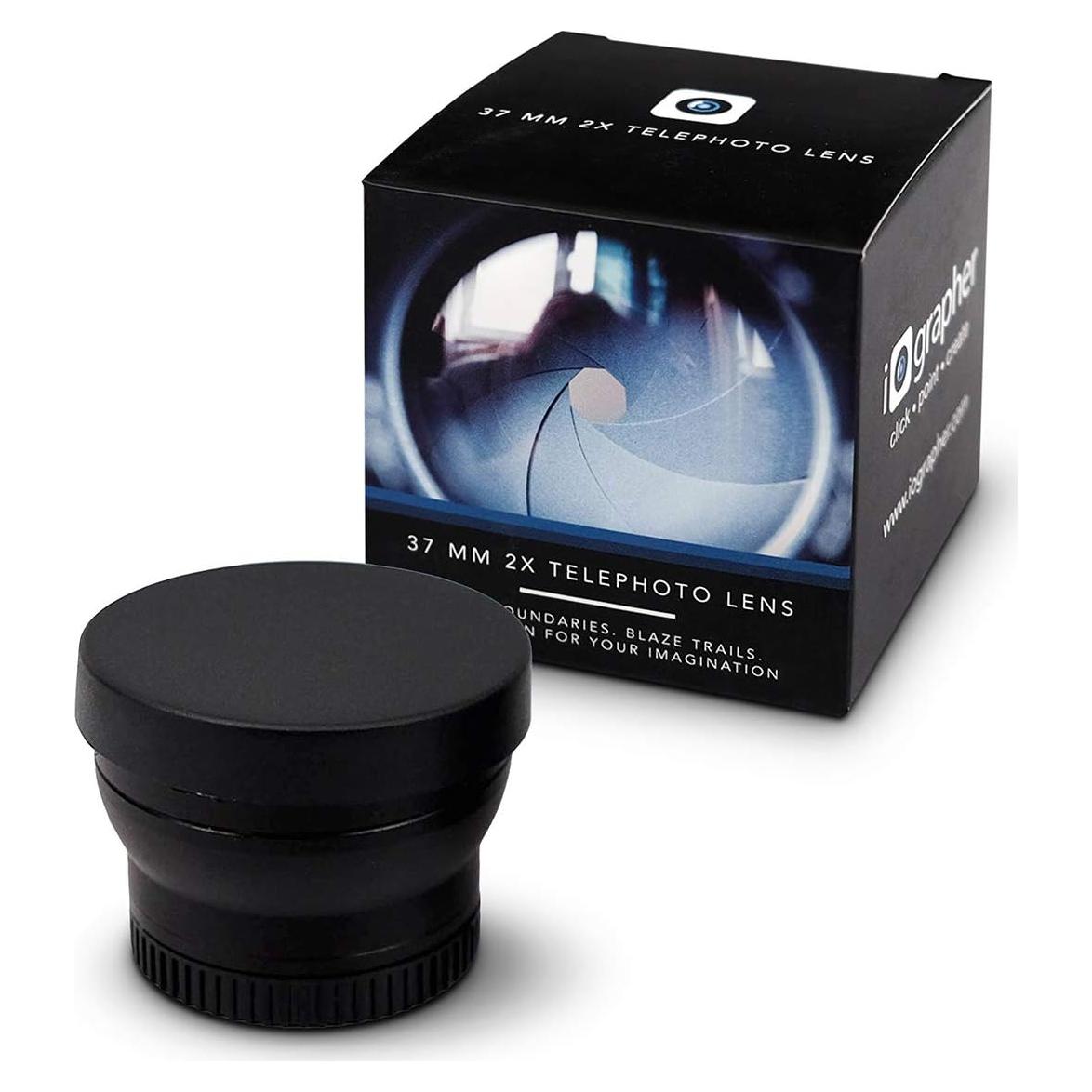 Lente Telefoto Zoom 2X iOgrapher 37mm para Smartphone