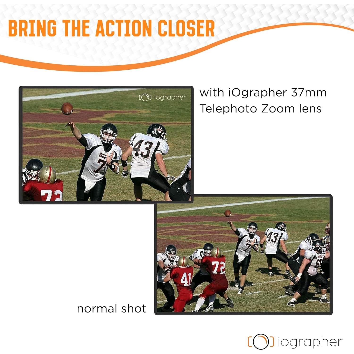 Lente Telefoto Zoom 2X iOgrapher 37mm para Smartphone