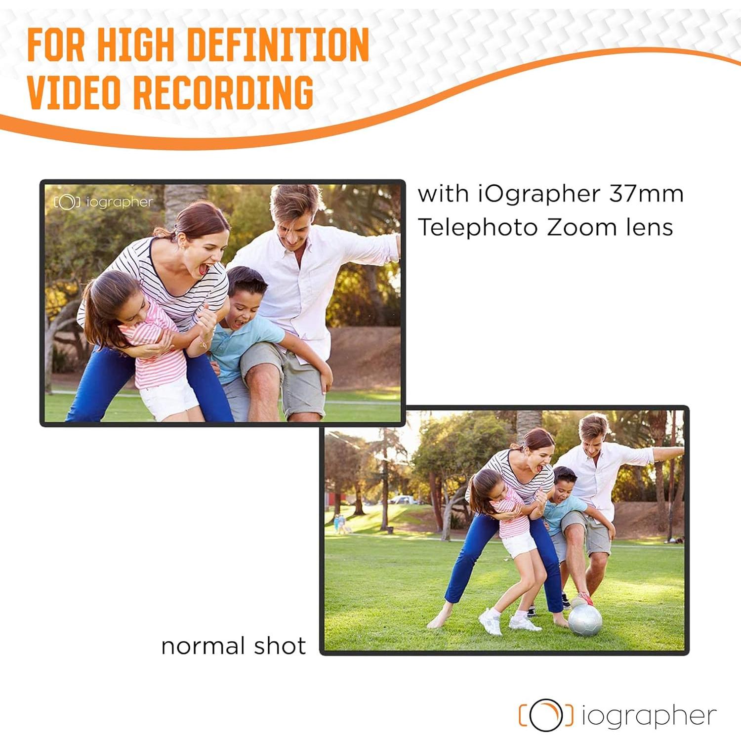 Lente Telefoto Zoom 2X iOgrapher 37mm para Smartphone