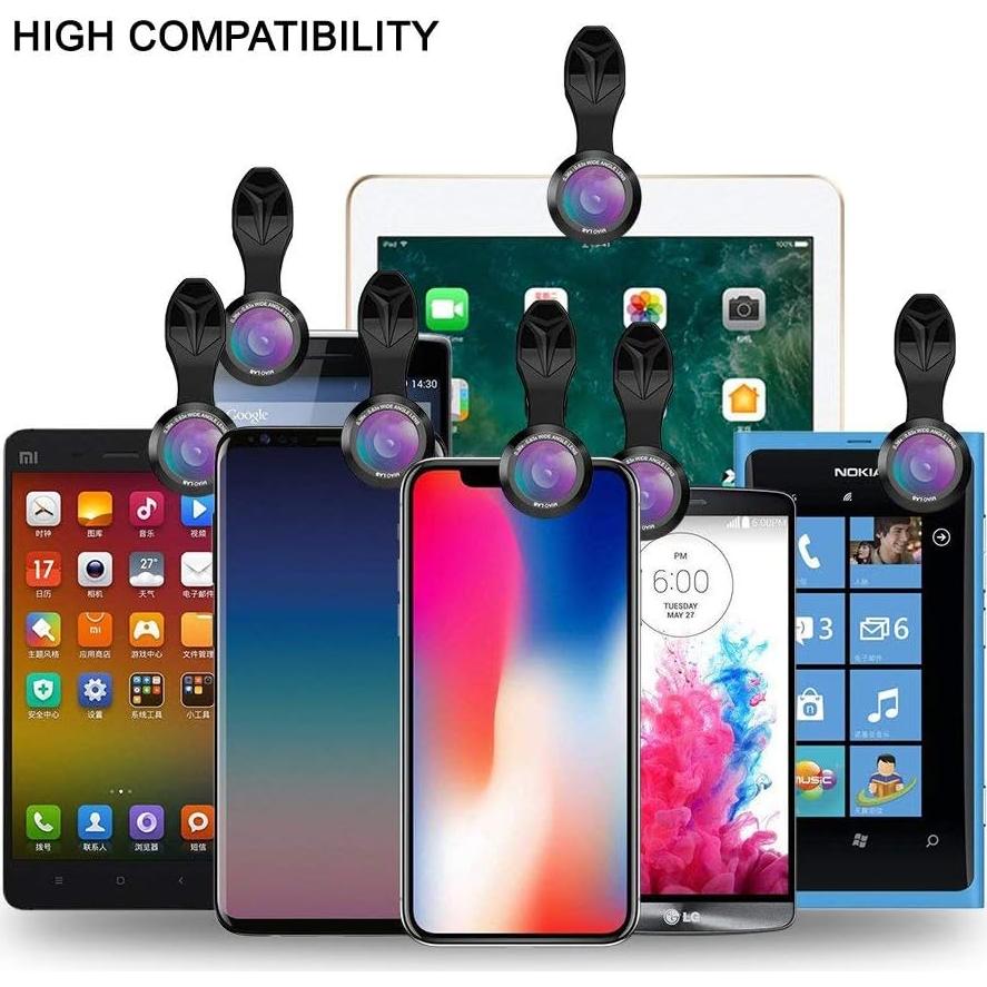 Kit de Lentes 10 en 1 Apexel para Smartphone - Macro, Gran Angular, Telefoto