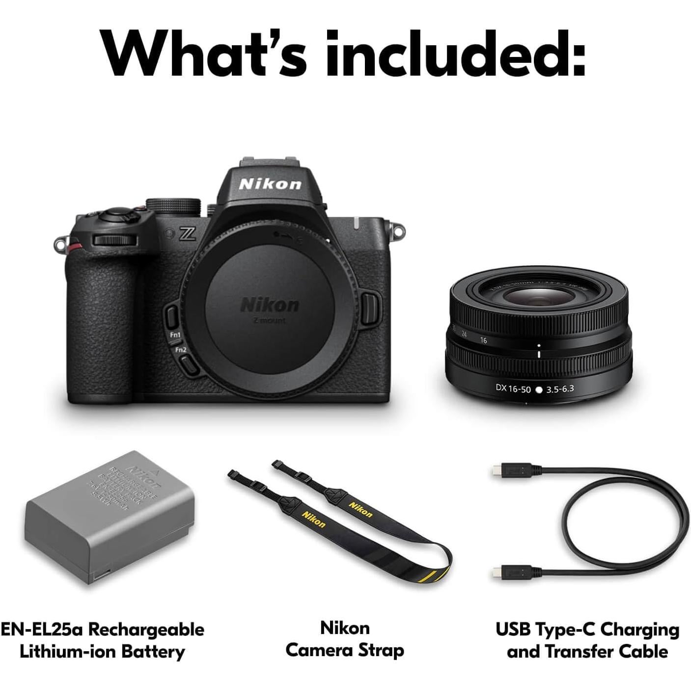 Cámara Sin Espejo Nikon Z50 II con Lente 16-50mm VR