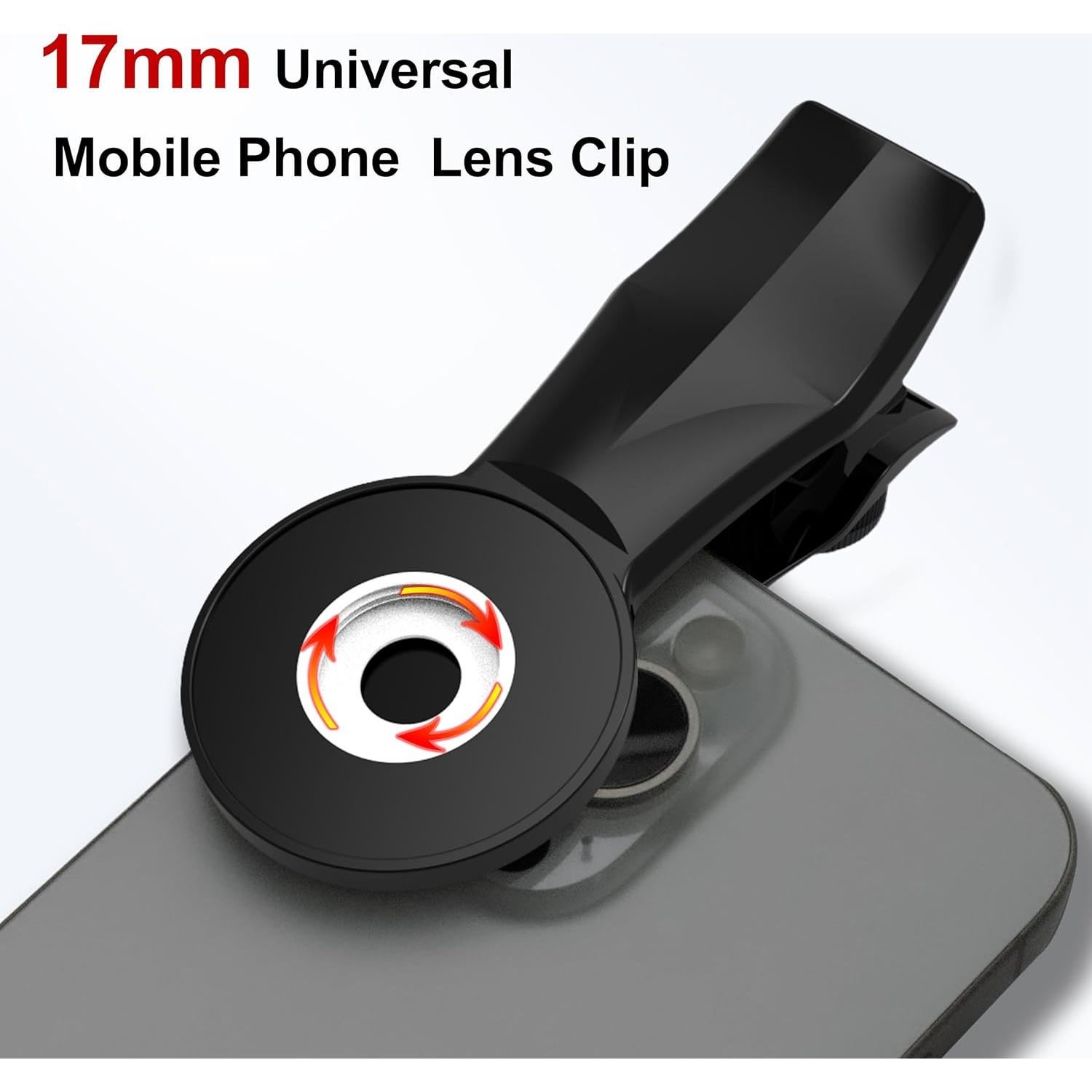 Lente Telefoto 60mm Veedzoens para Smartphone con Clip 17mm