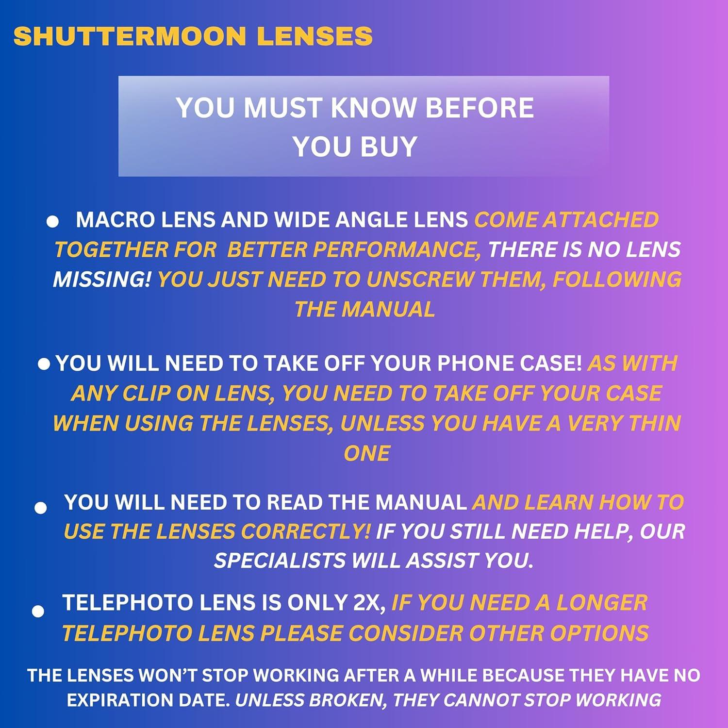 Kit de Lentes para Cámara Shuttermoon 11 en 1 para Smartphones