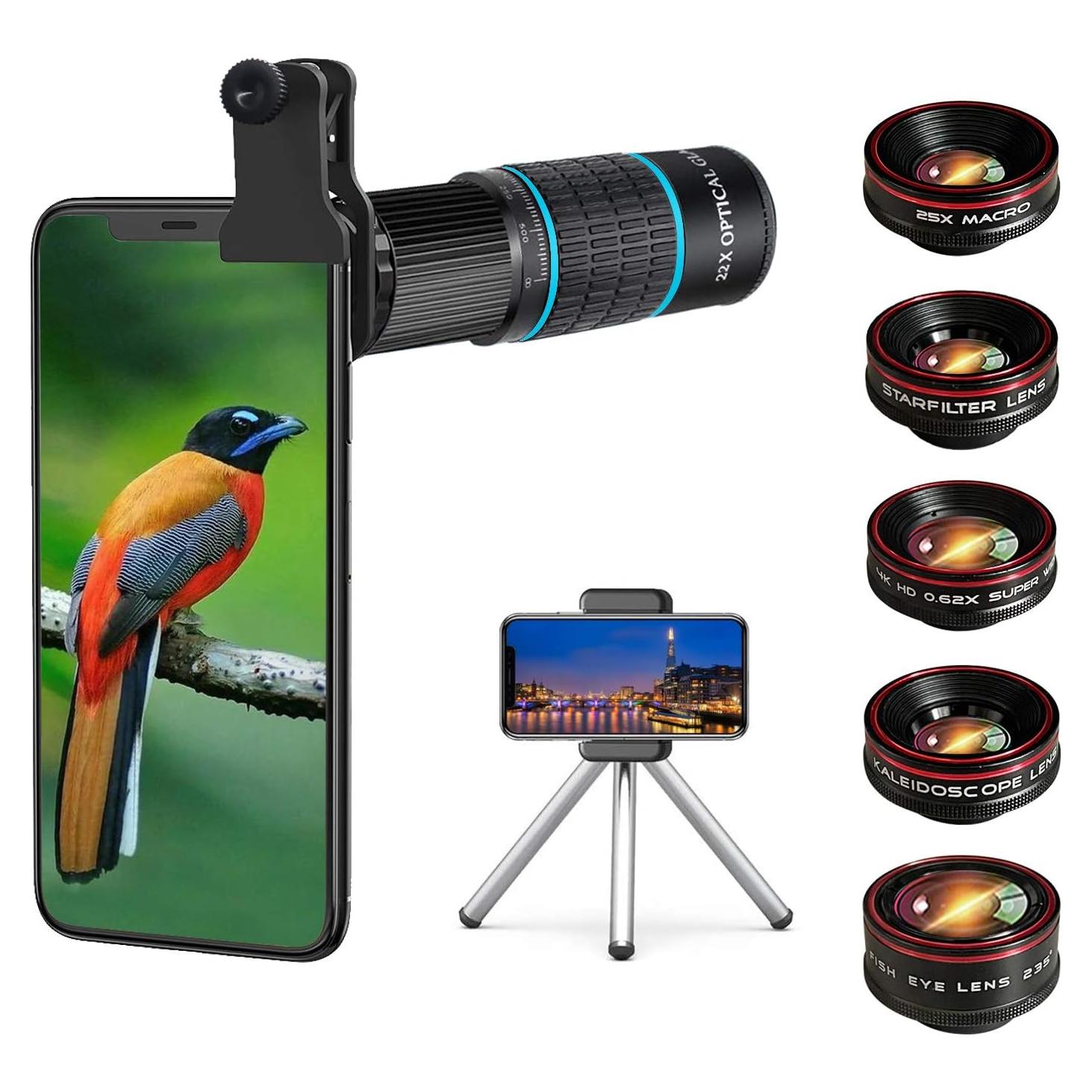 Kit de Lentes para Cámara de Teléfono Bostionye 10 en 1