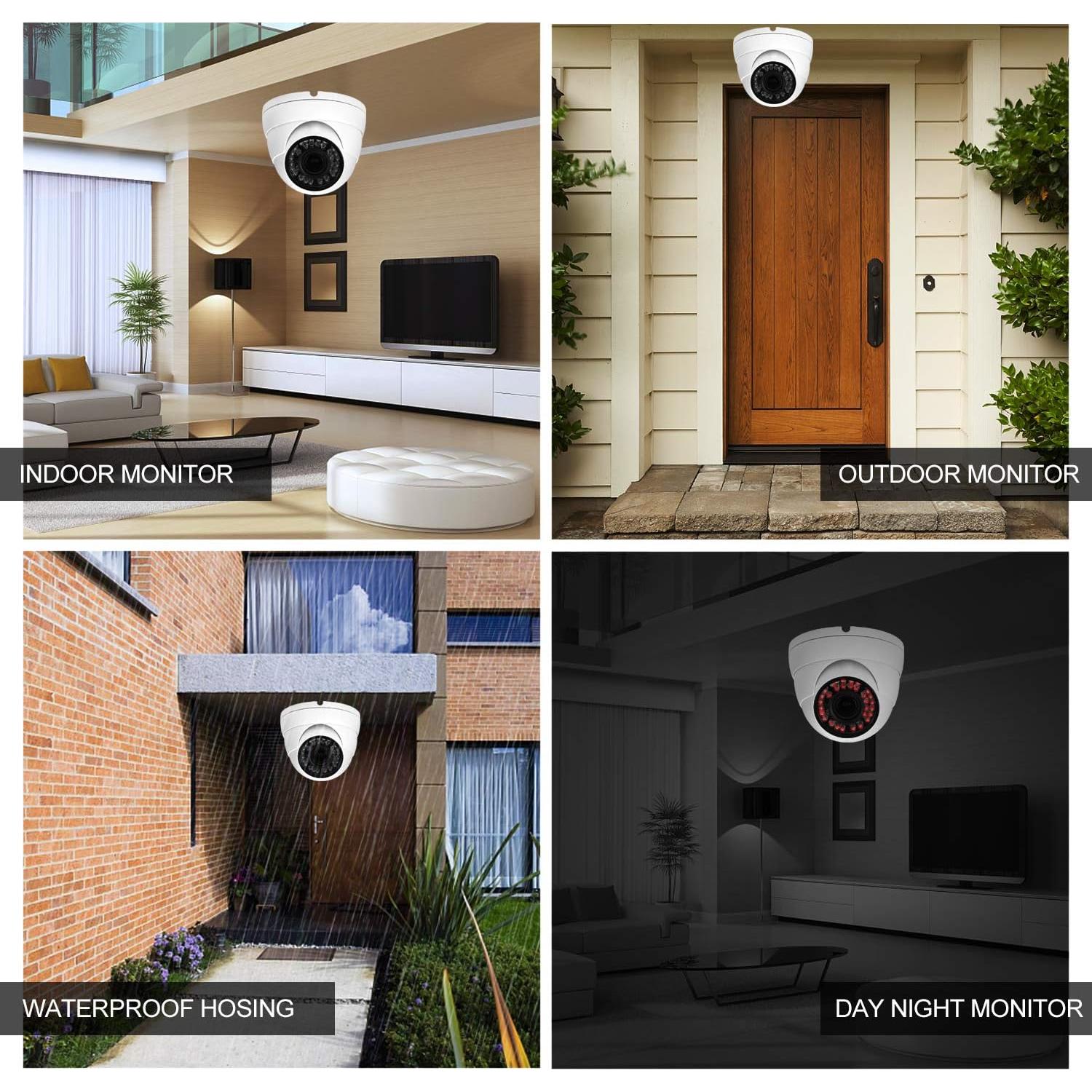 Cámara Domo CCTV 1080P CUMCITIN Varifocal 2.8-12mm IP66