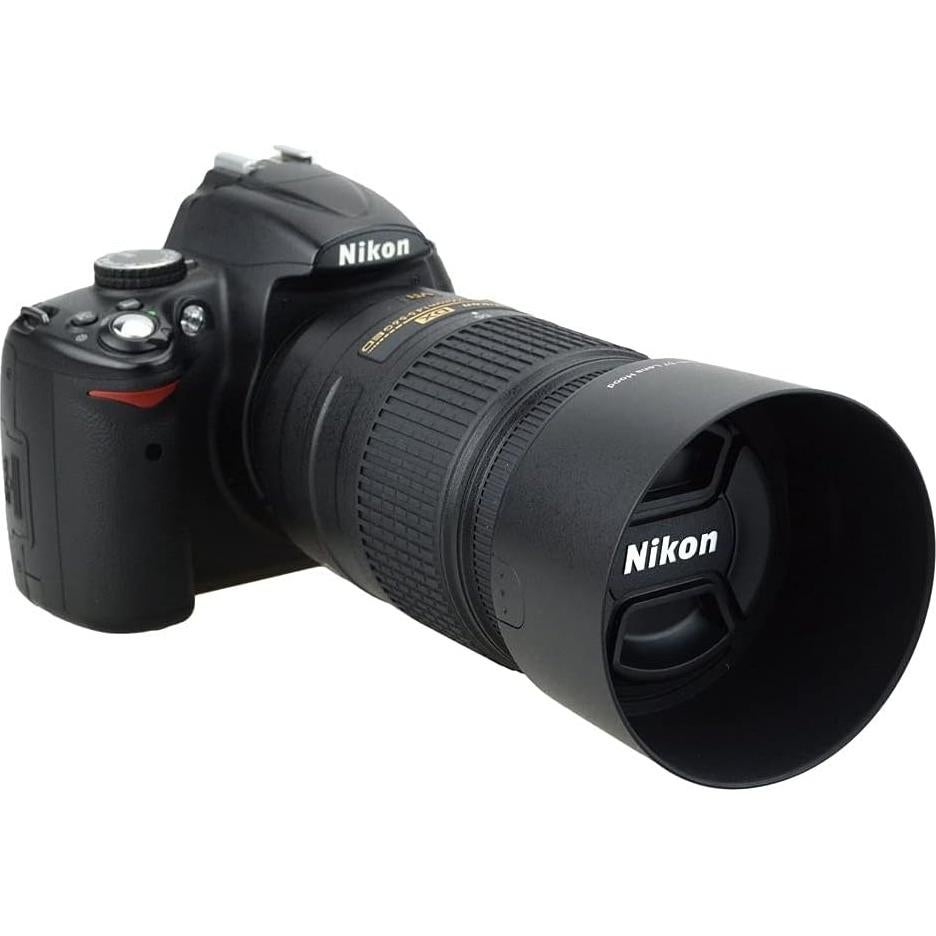 Capucha de lente reversible Jinjiacheng HB-57 para Nikon 55-300mm